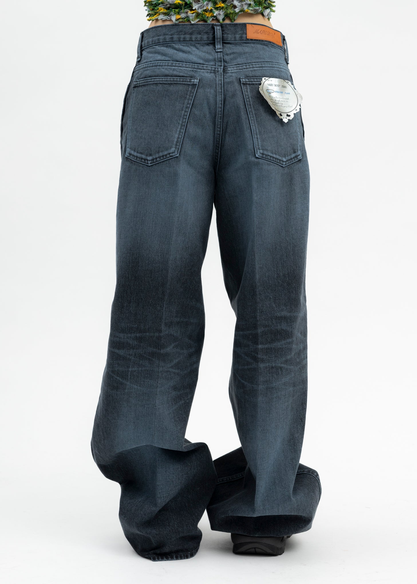 BLUE  "MASUBOYS" BAGGY JEANS (OVER DYE) - Image 3