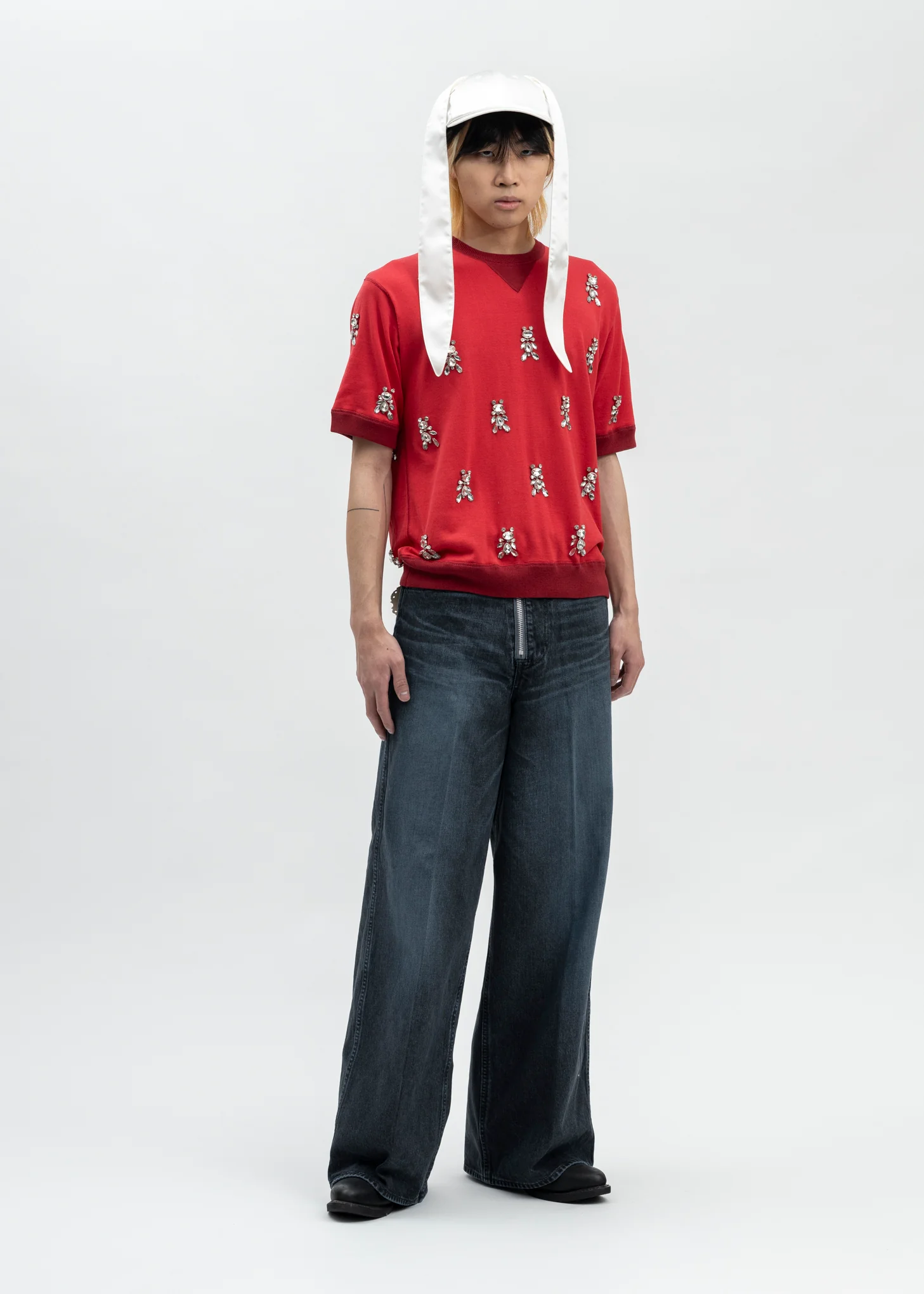 BLUE "MASUBOYS" BAGGY JEANS (OVER DYE) - Image 6