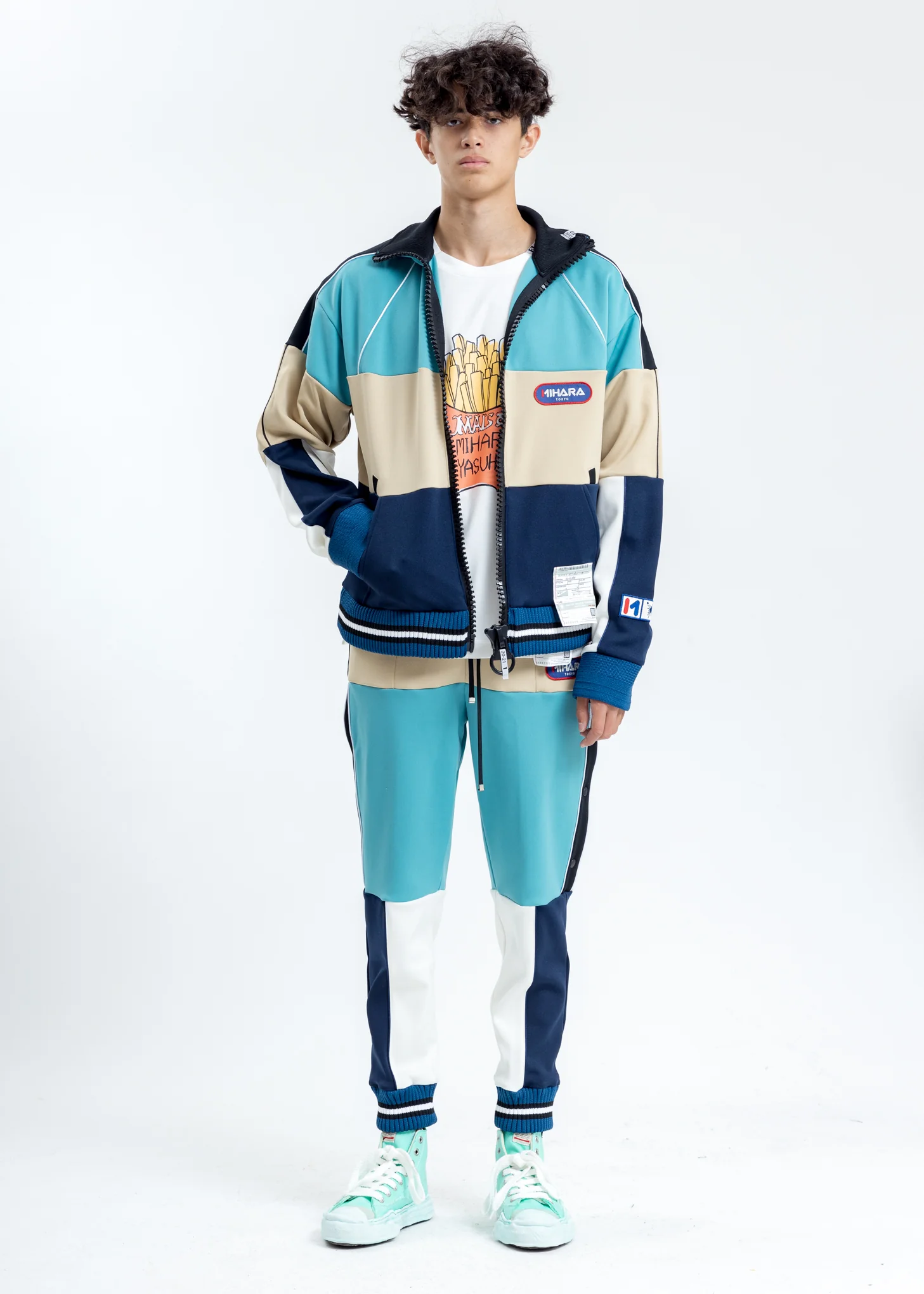 Blue Border Track Pants - Image 5