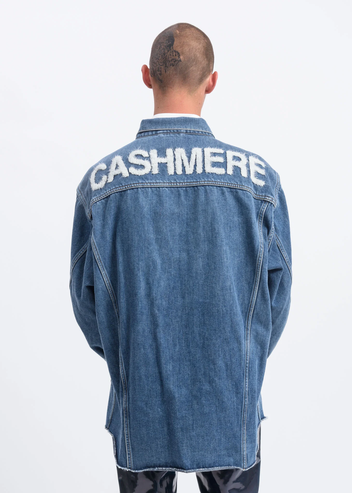 Blue Cashmere Denim Jacket