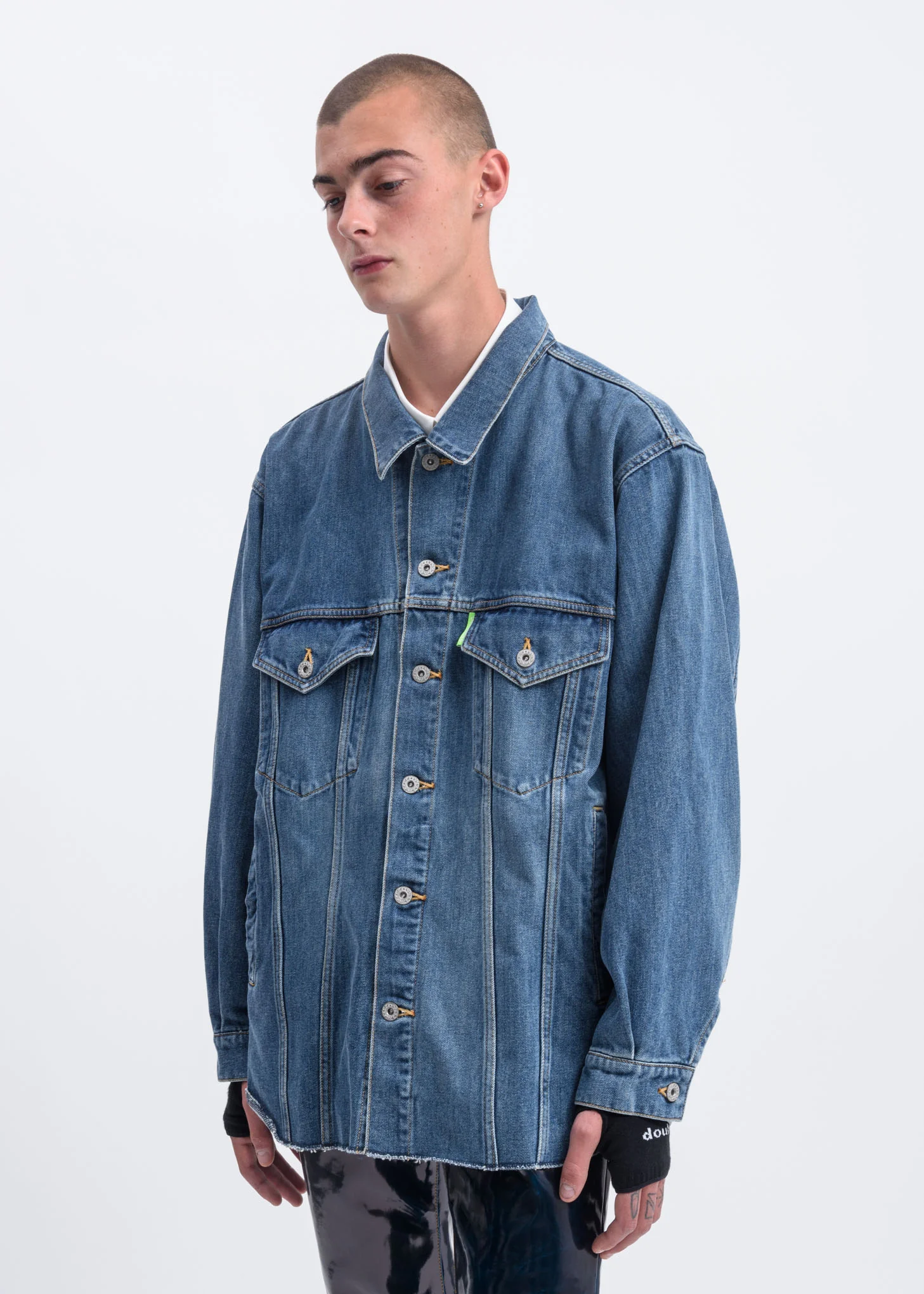Blue Cashmere Denim Jacket - Image 2