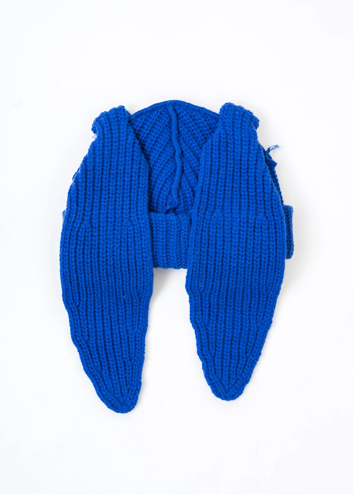 Blue Chunky Rabbit Beanie - Image 2