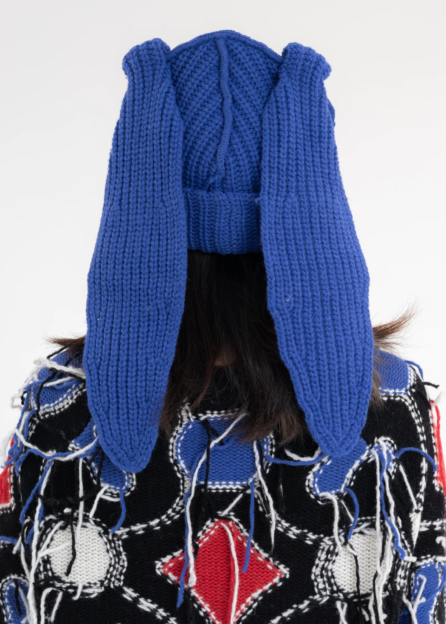 Blue Chunky Rabbit Beanie - Image 6