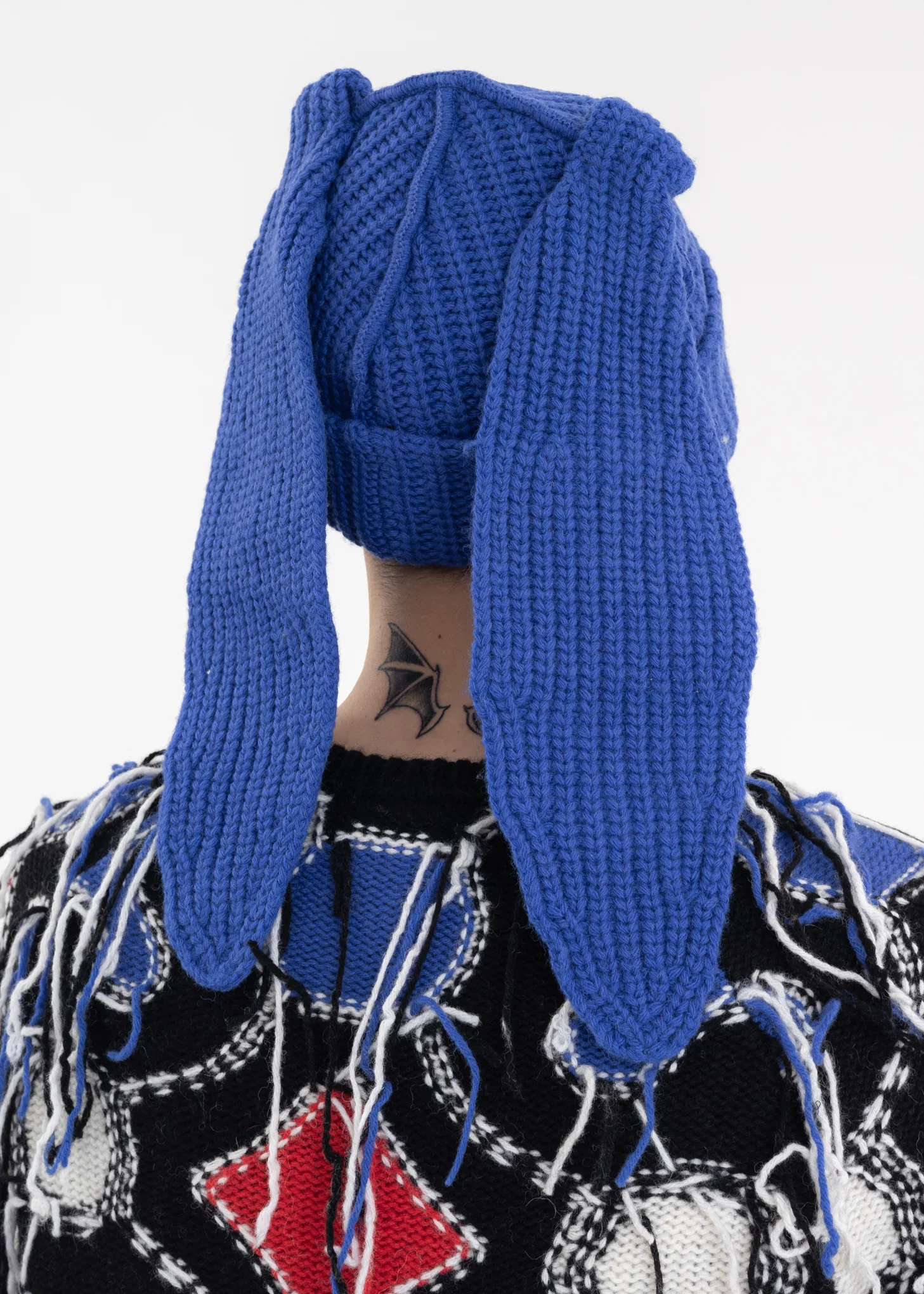 Blue Chunky Rabbit Beanie - Image 8