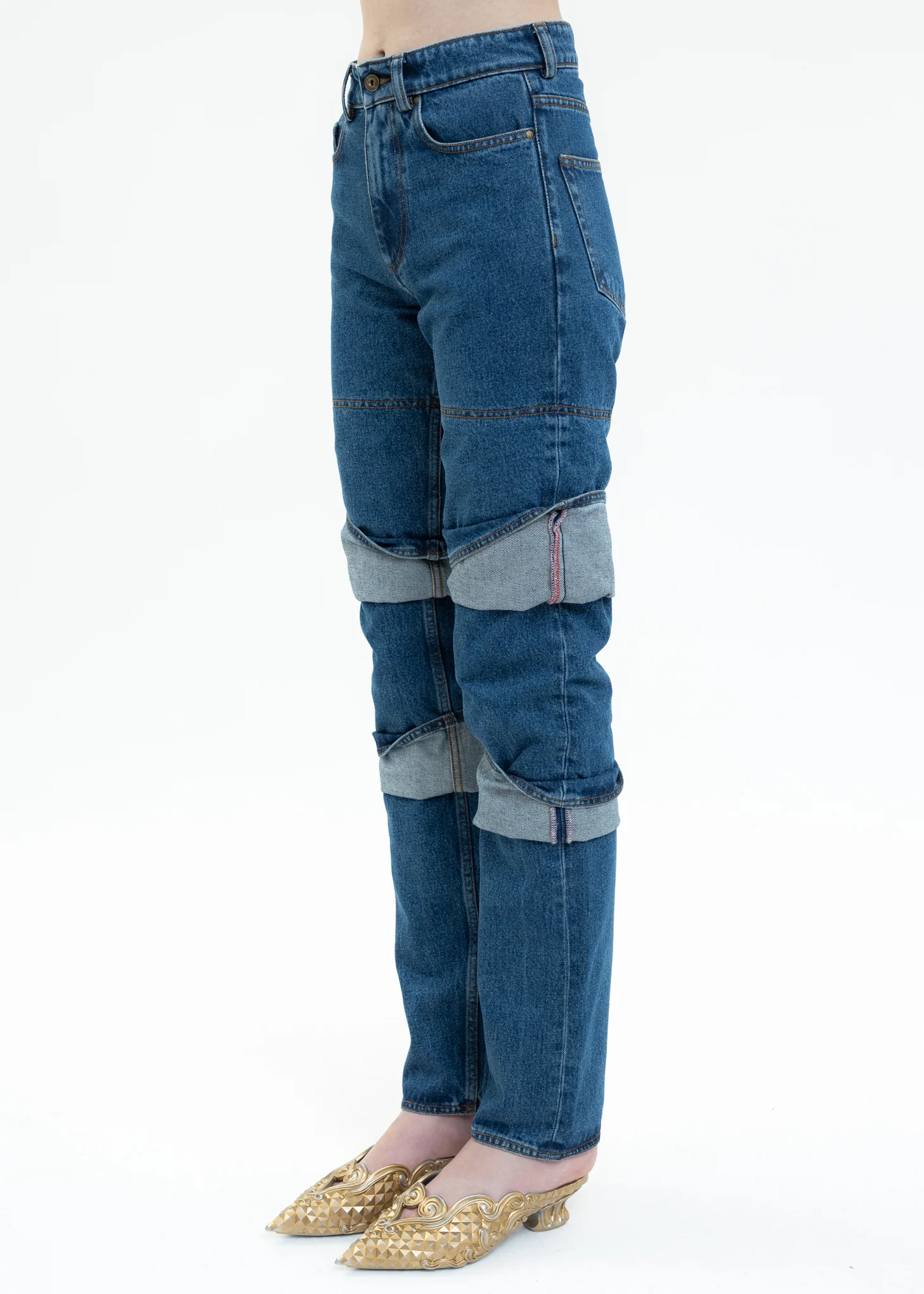 Blue CLASSIC MULTI CUFF Jeans - Image 4