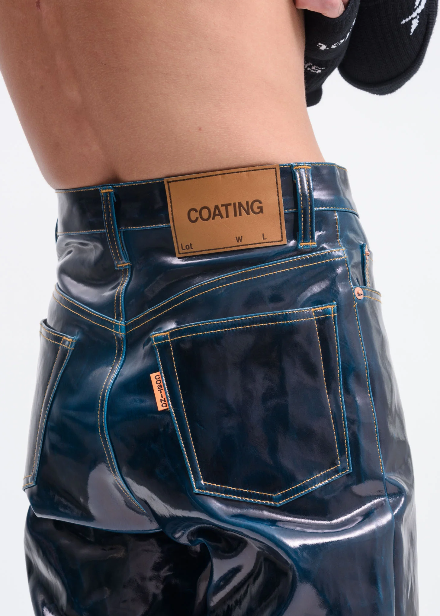 Blue Coating Denim Pants - Image 3