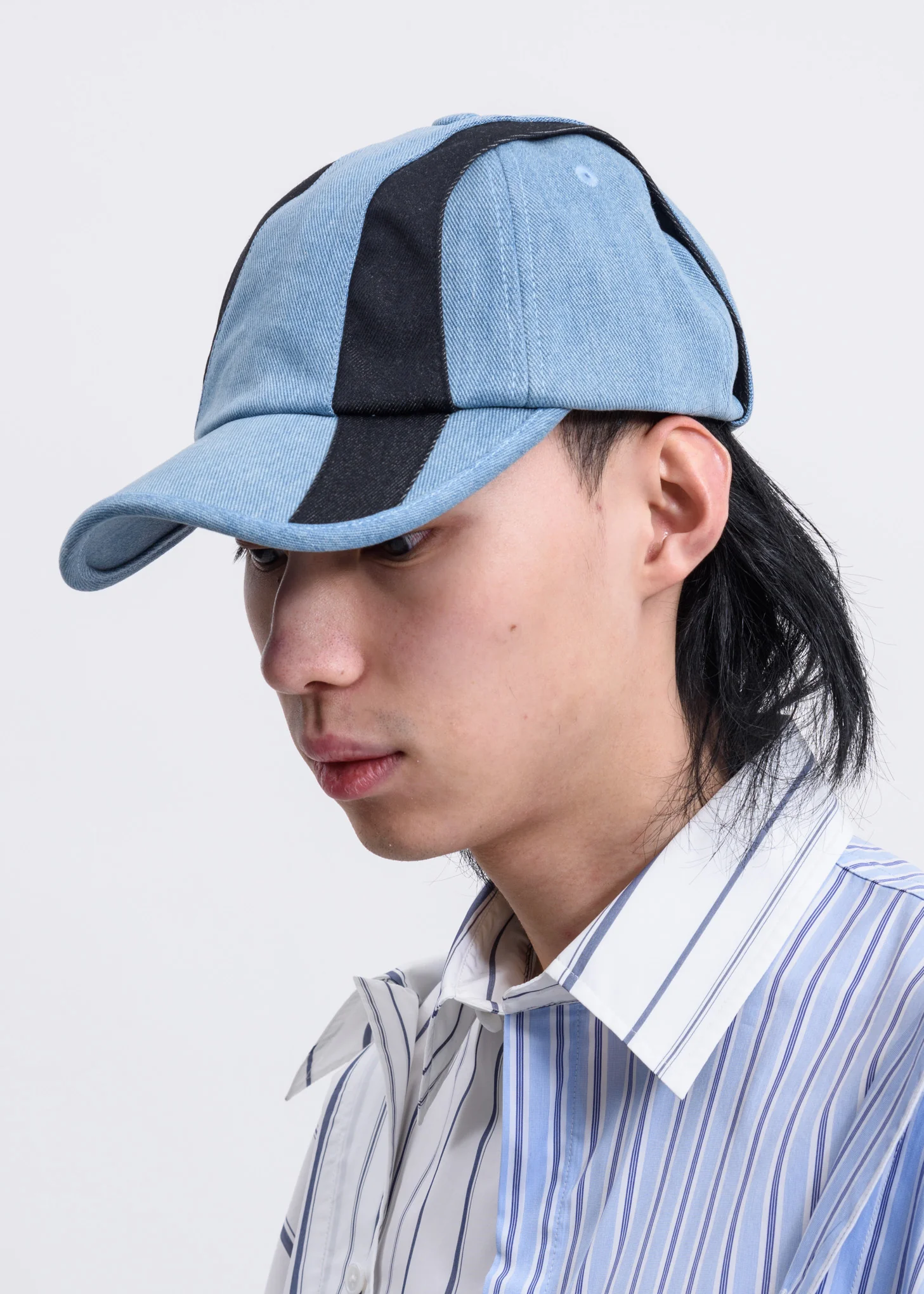 Blue Contrast Layered Cap