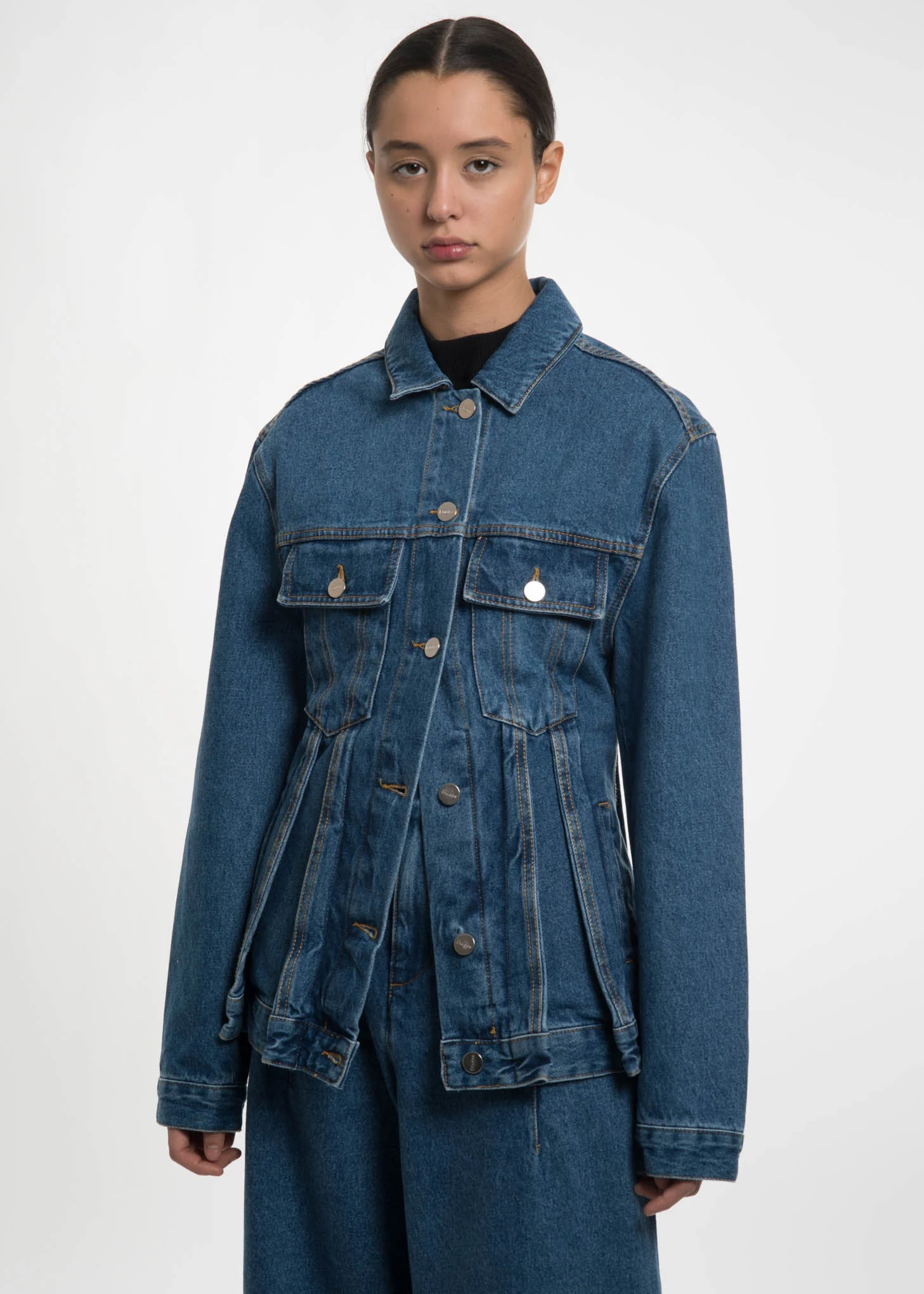 Blue Coup De Foudre Stone Wash Jacket
