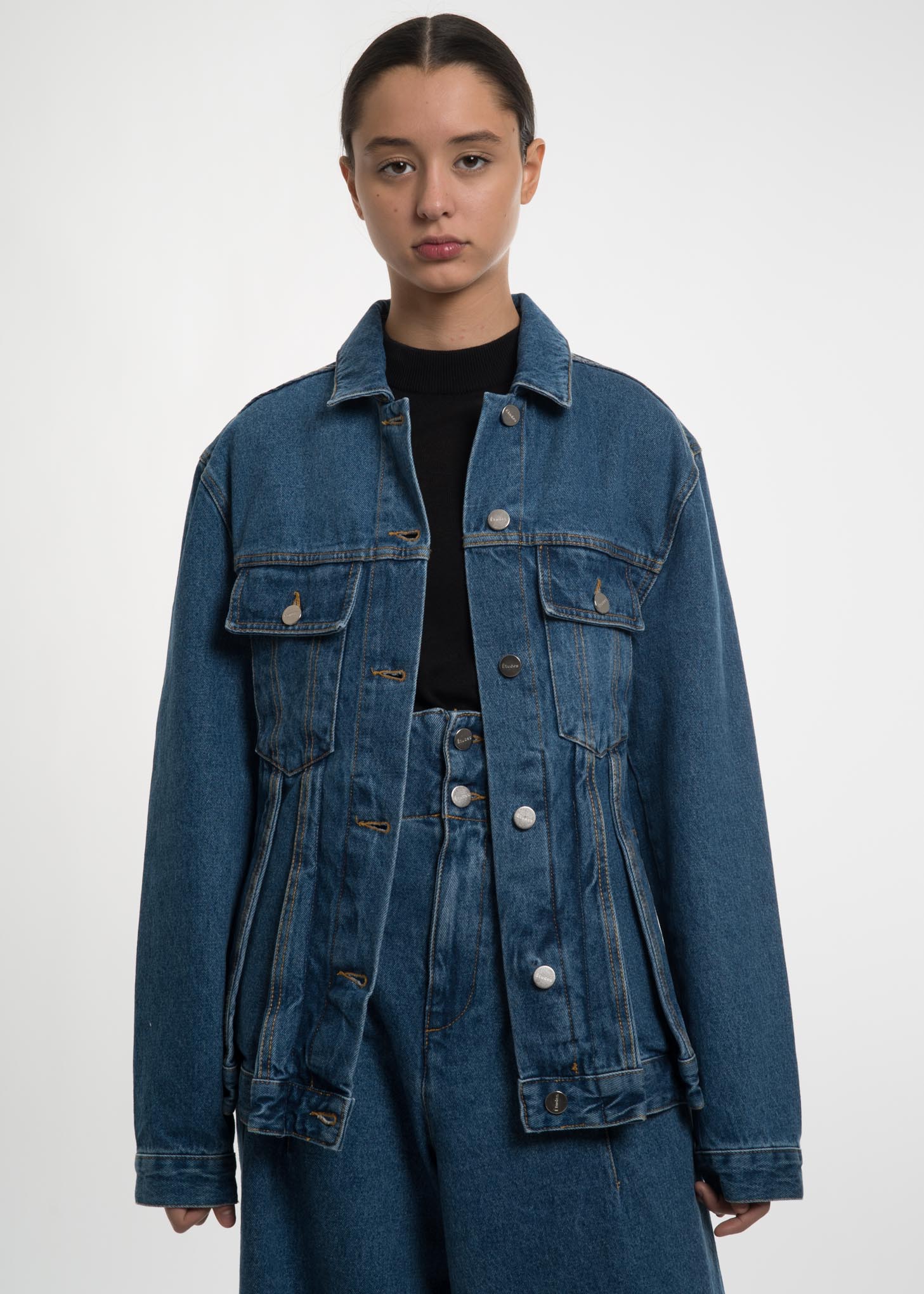 Blue Coup De Foudre Stone Wash Jacket - Image 3