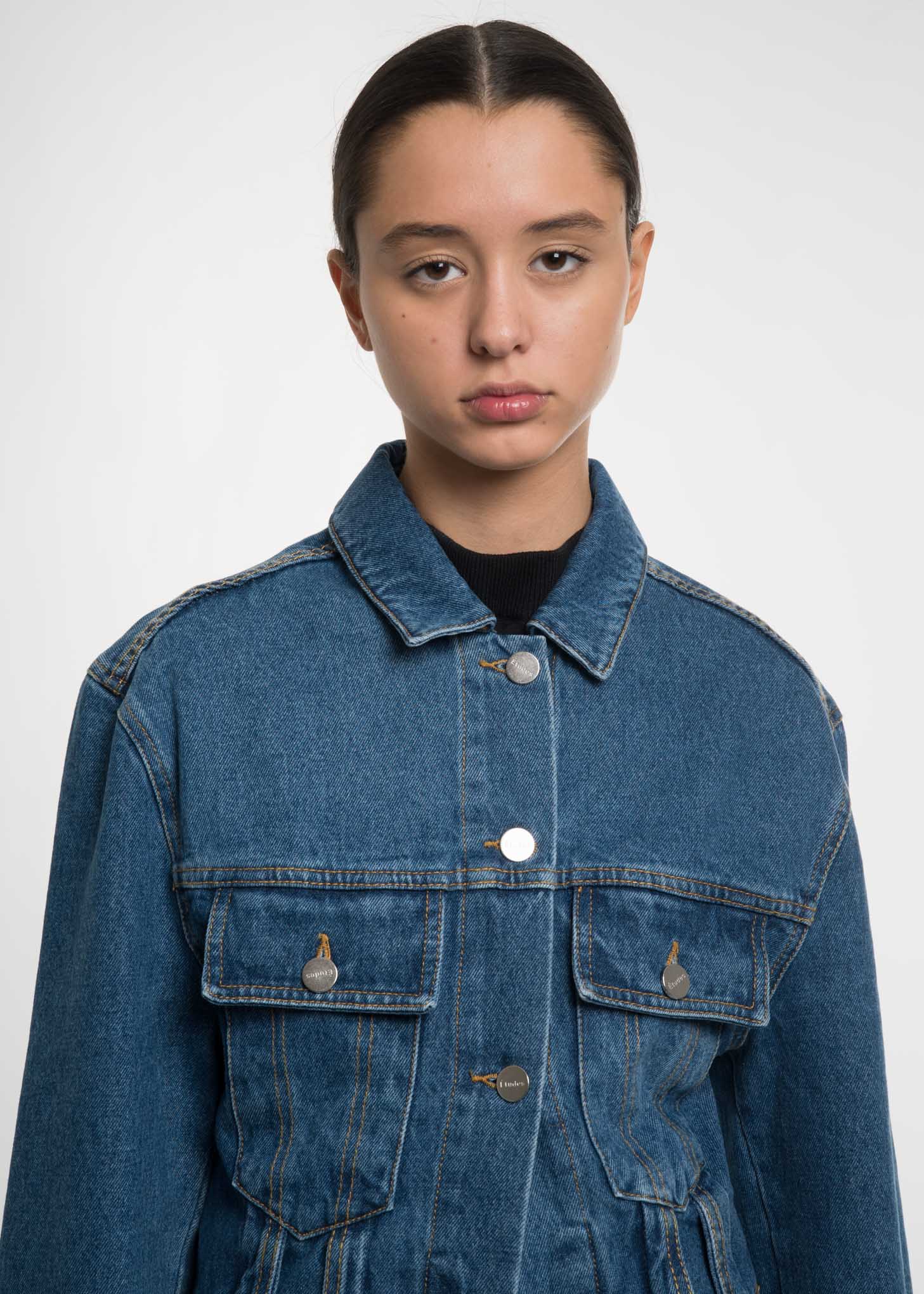 Blue Coup De Foudre Stone Wash Jacket - Image 4