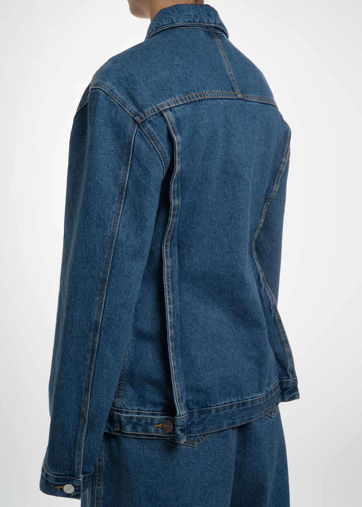 Blue Coup De Foudre Stone Wash Jacket - Image 6