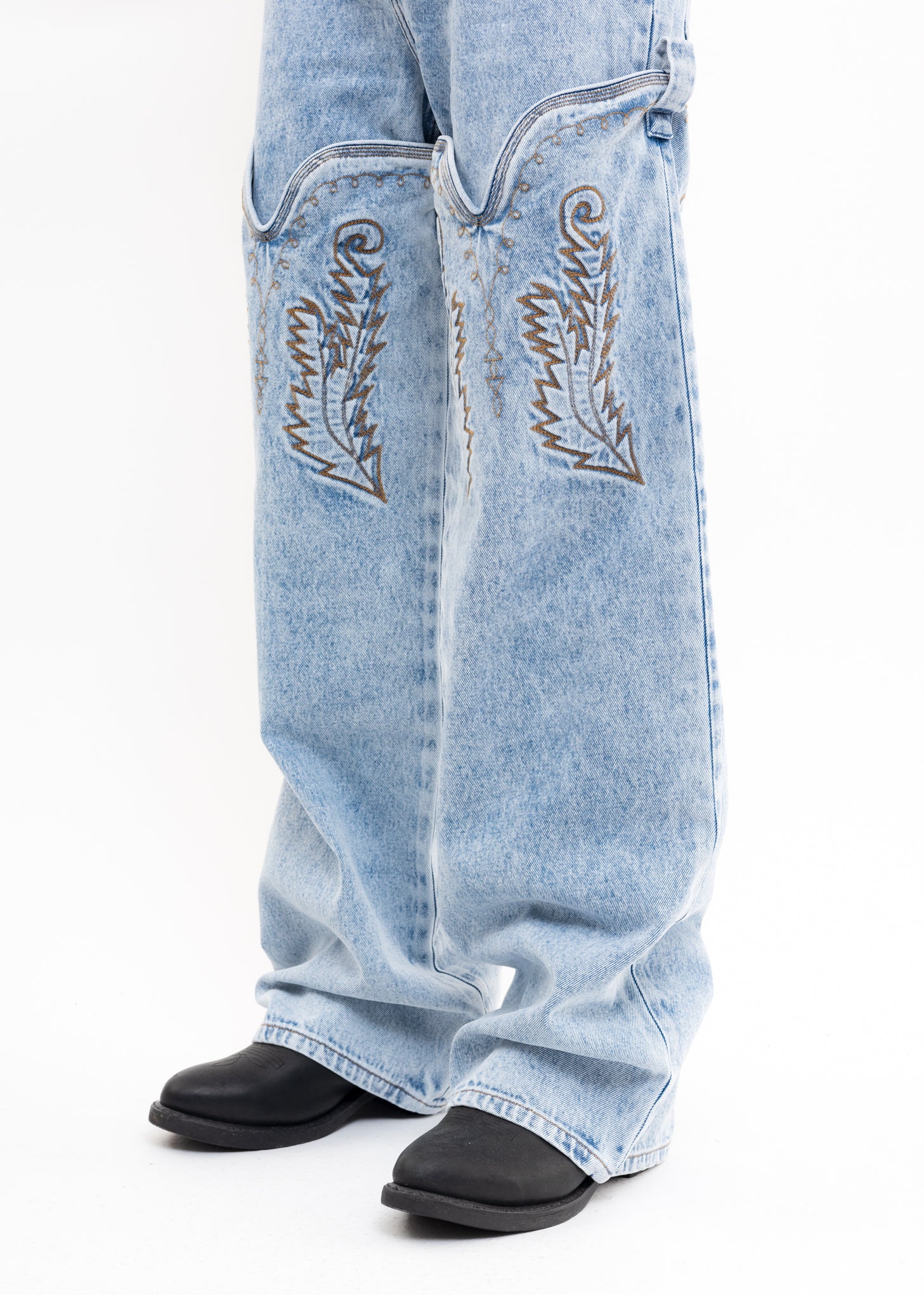 Blue COWBOY CUFF Jeans - Image 2