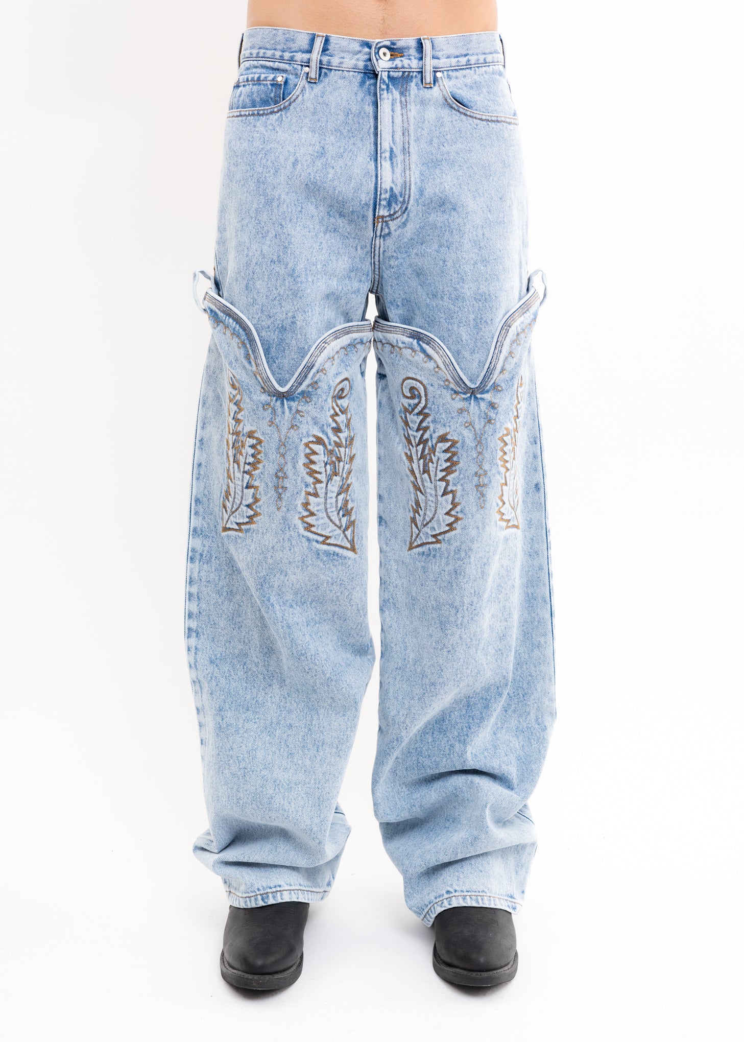 Blue COWBOY CUFF Jeans - Image 3
