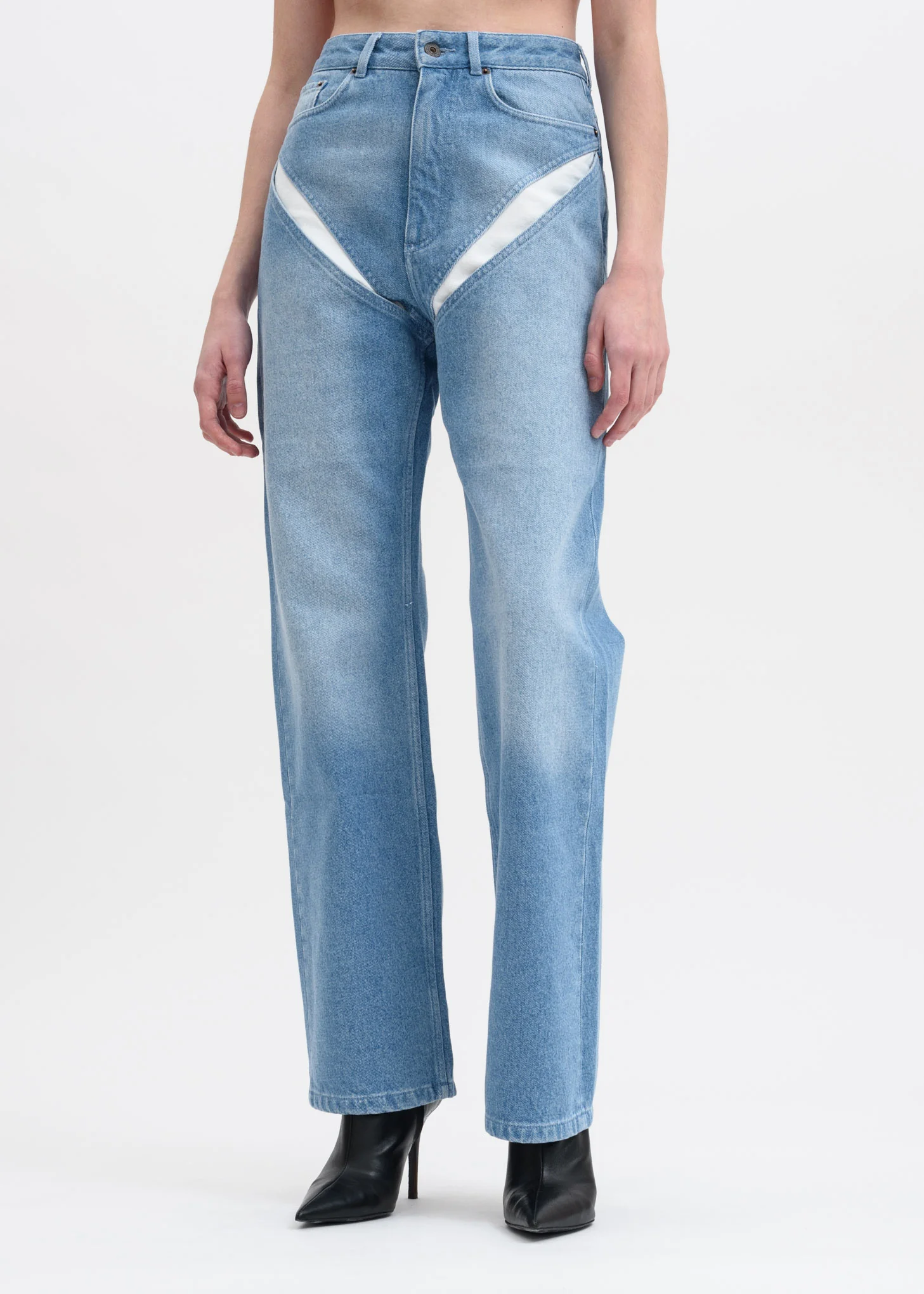 Blue Cut Out Jeans