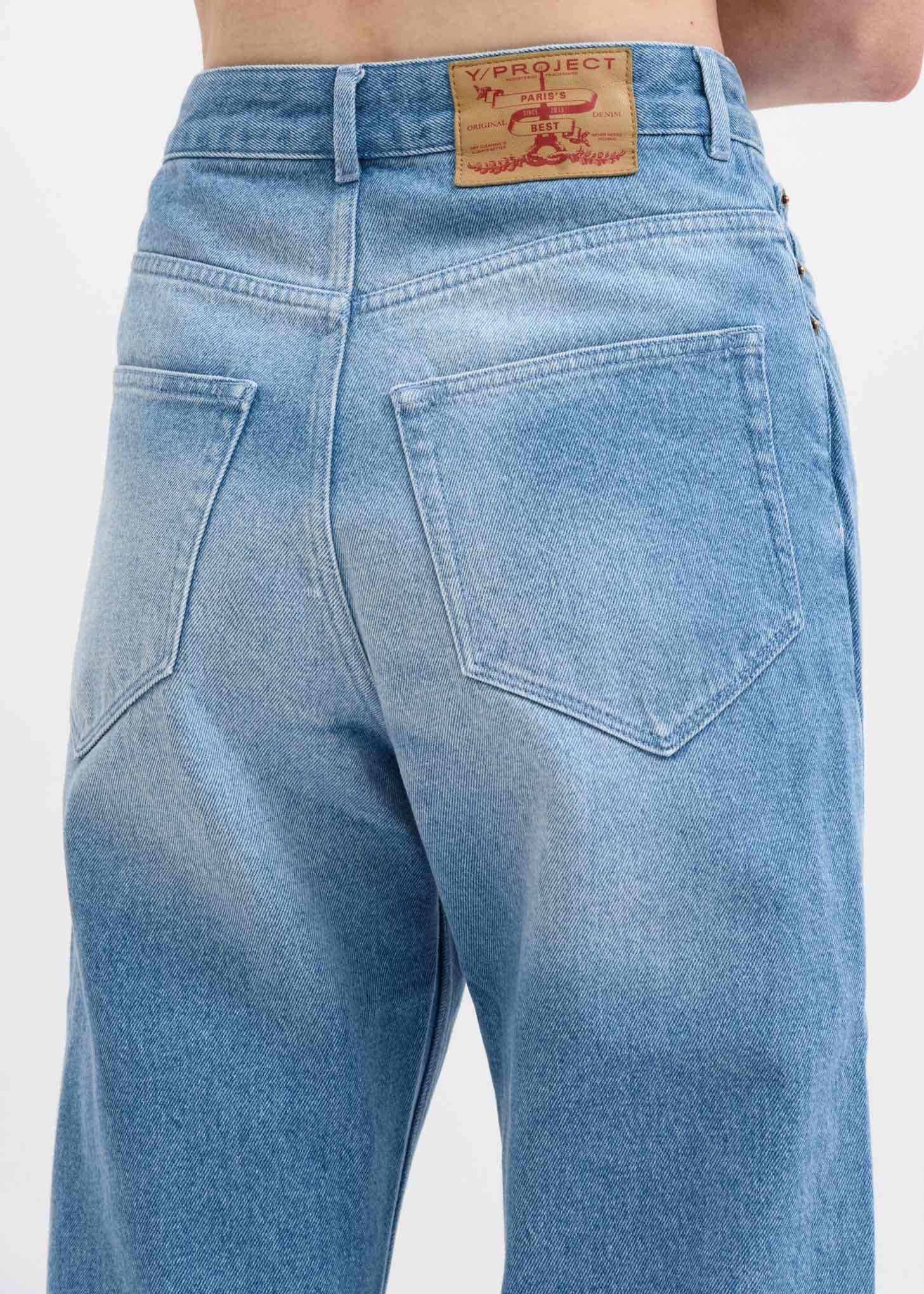Blue Cut Out Jeans - Image 4