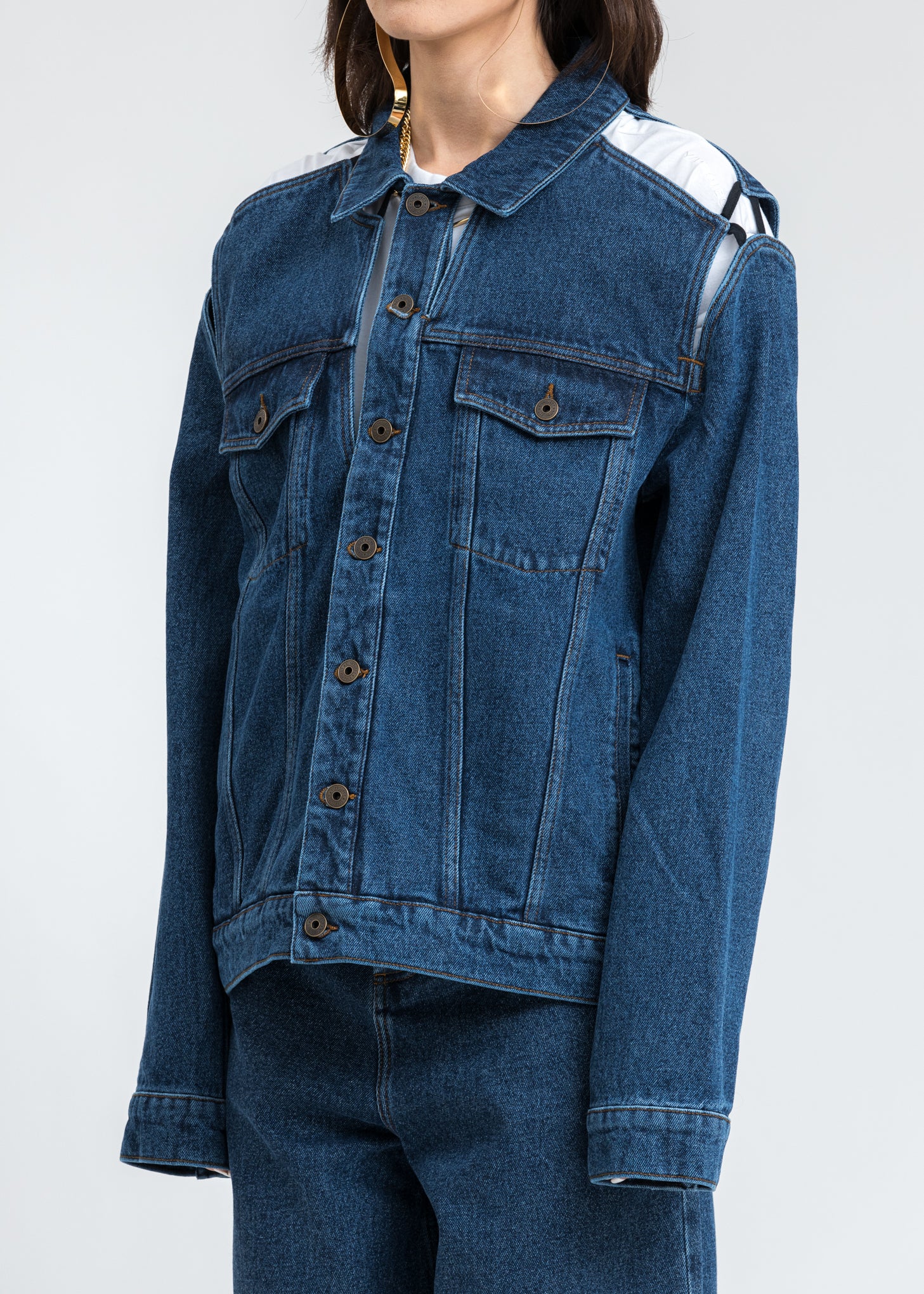 Blue Denim Classic Peep Show Jacket - Image 5