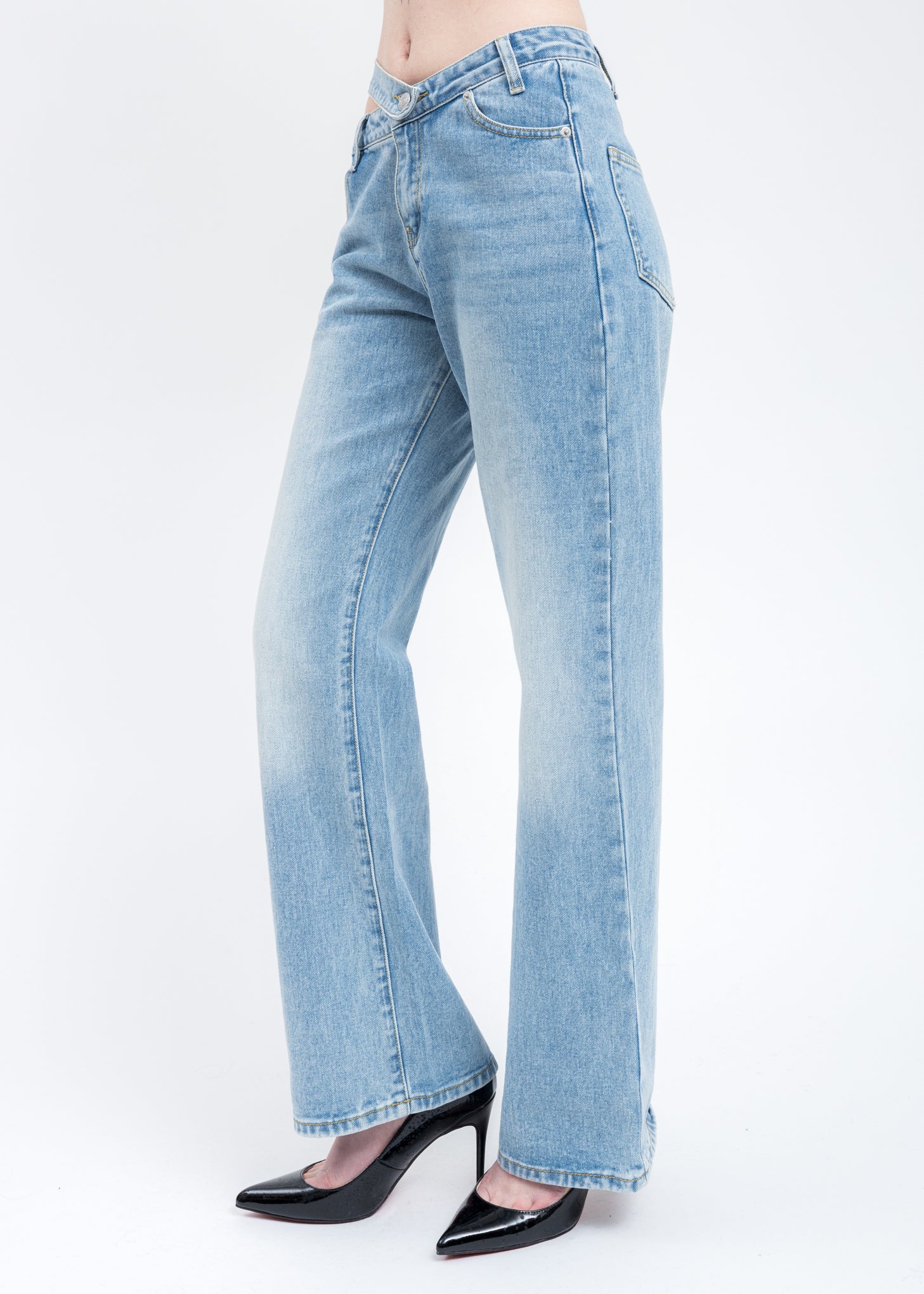 Blue Denim Cut Jeans - Image 3