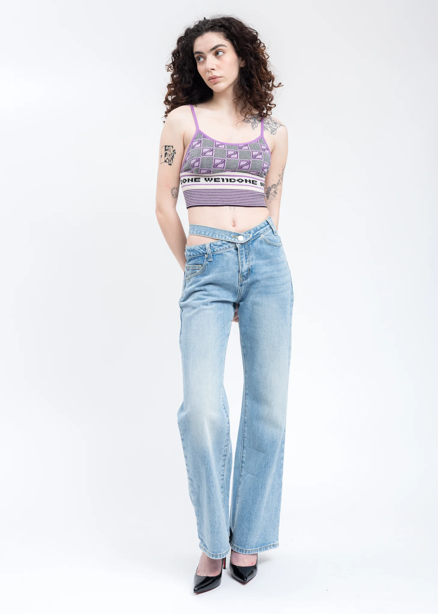 Blue Denim Cut Jeans - Image 5