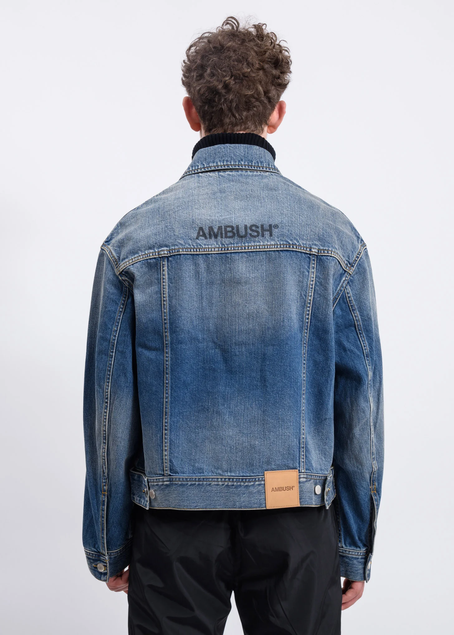 Blue Denim Logo-Stamped Jacket