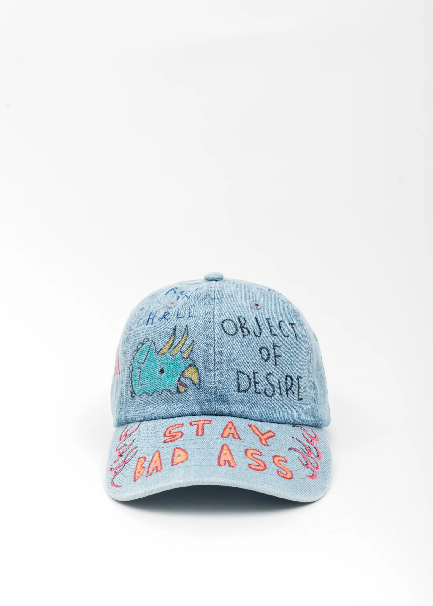 Blue Denim Paint Cap