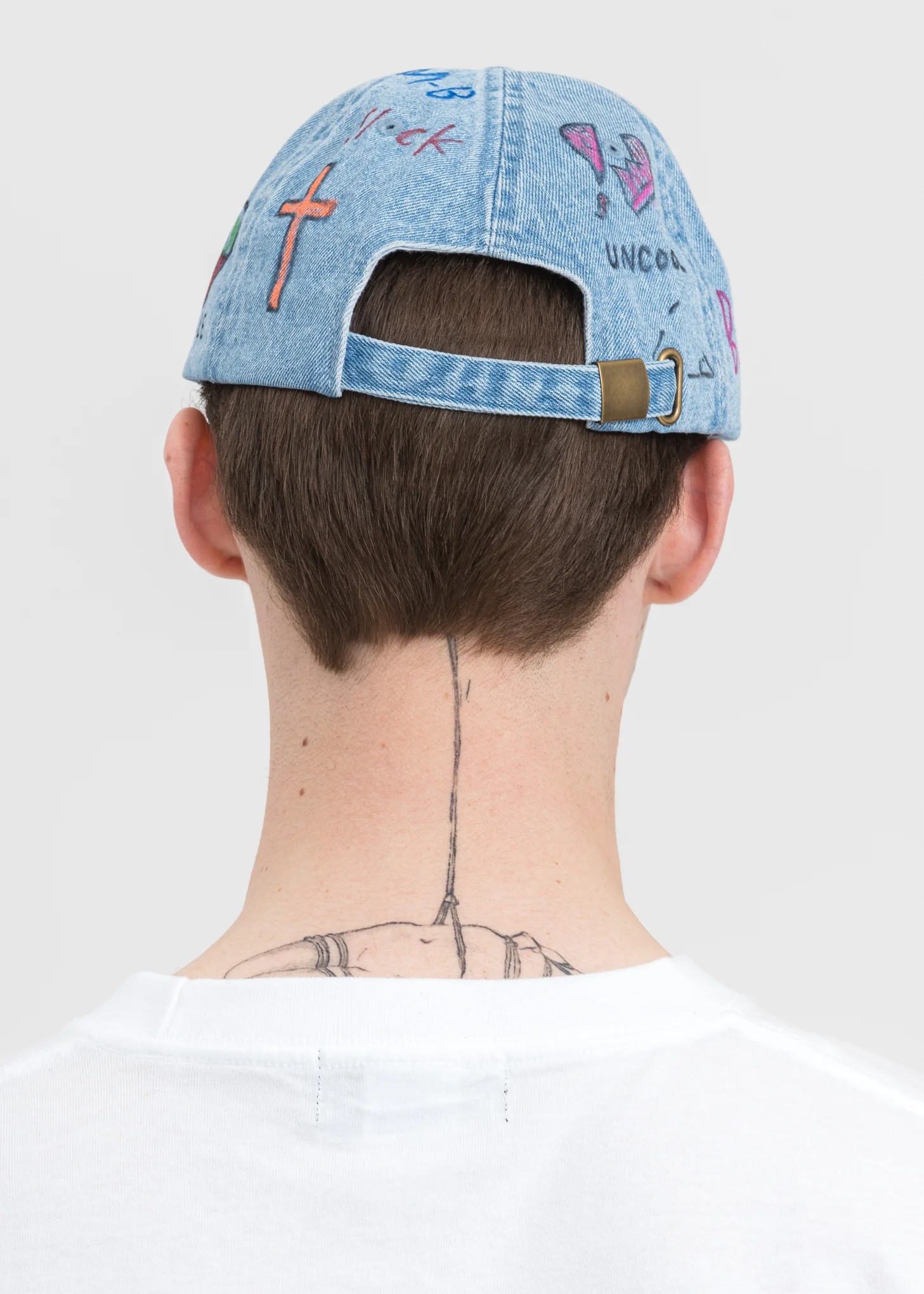 Blue Denim Paint Cap - Image 7
