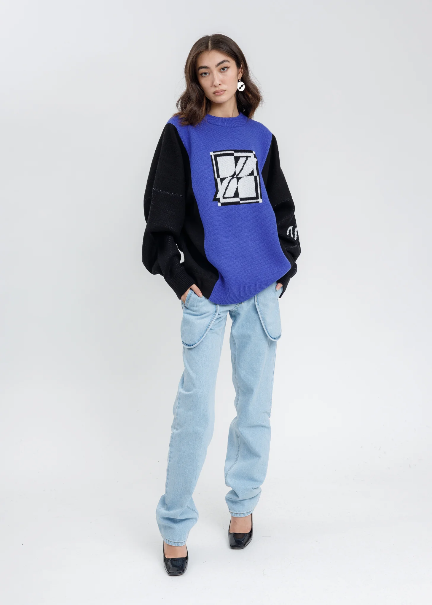 Blue Denim Straight Pants - Image 6