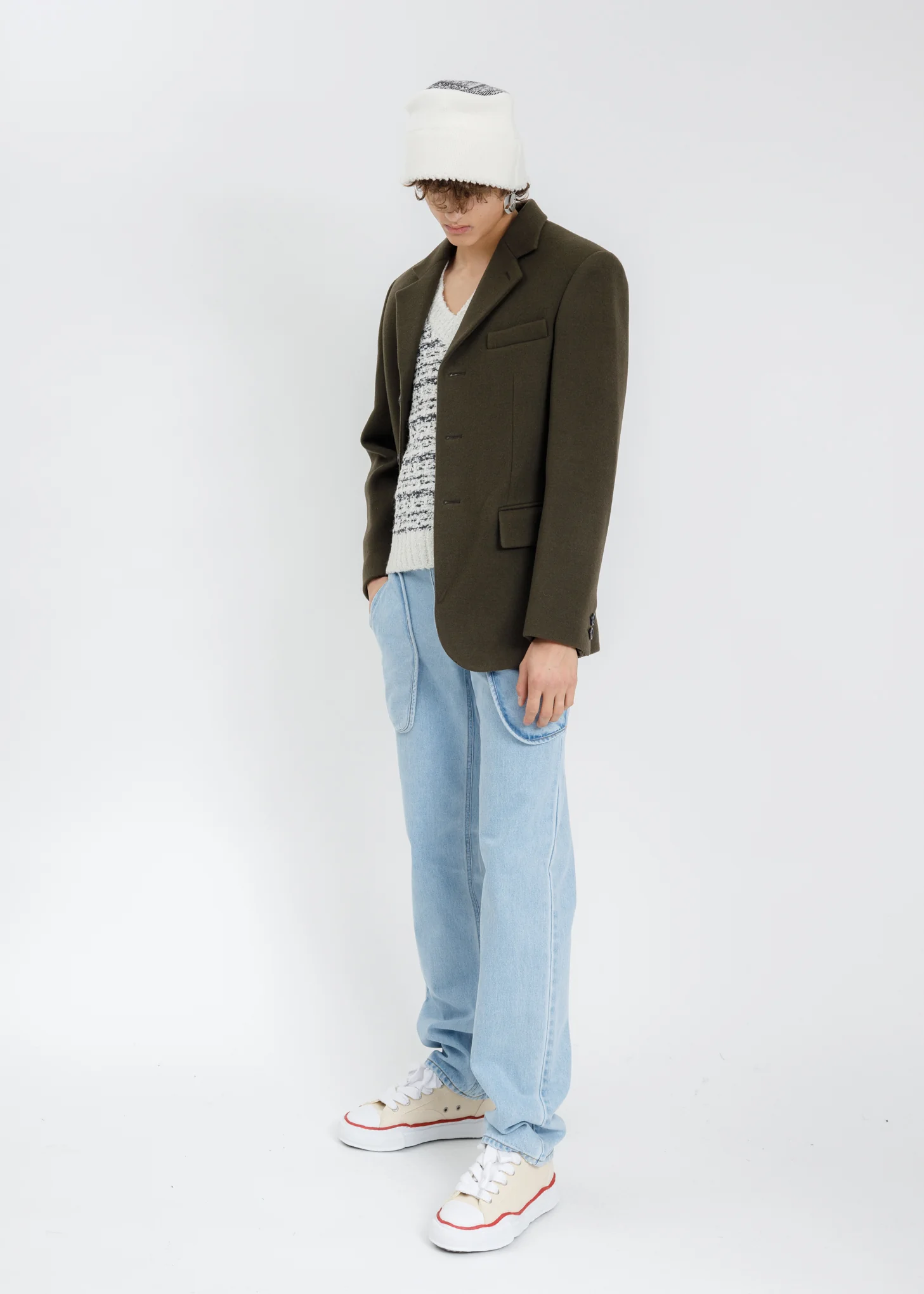 Blue Denim Straight Pants - Image 7