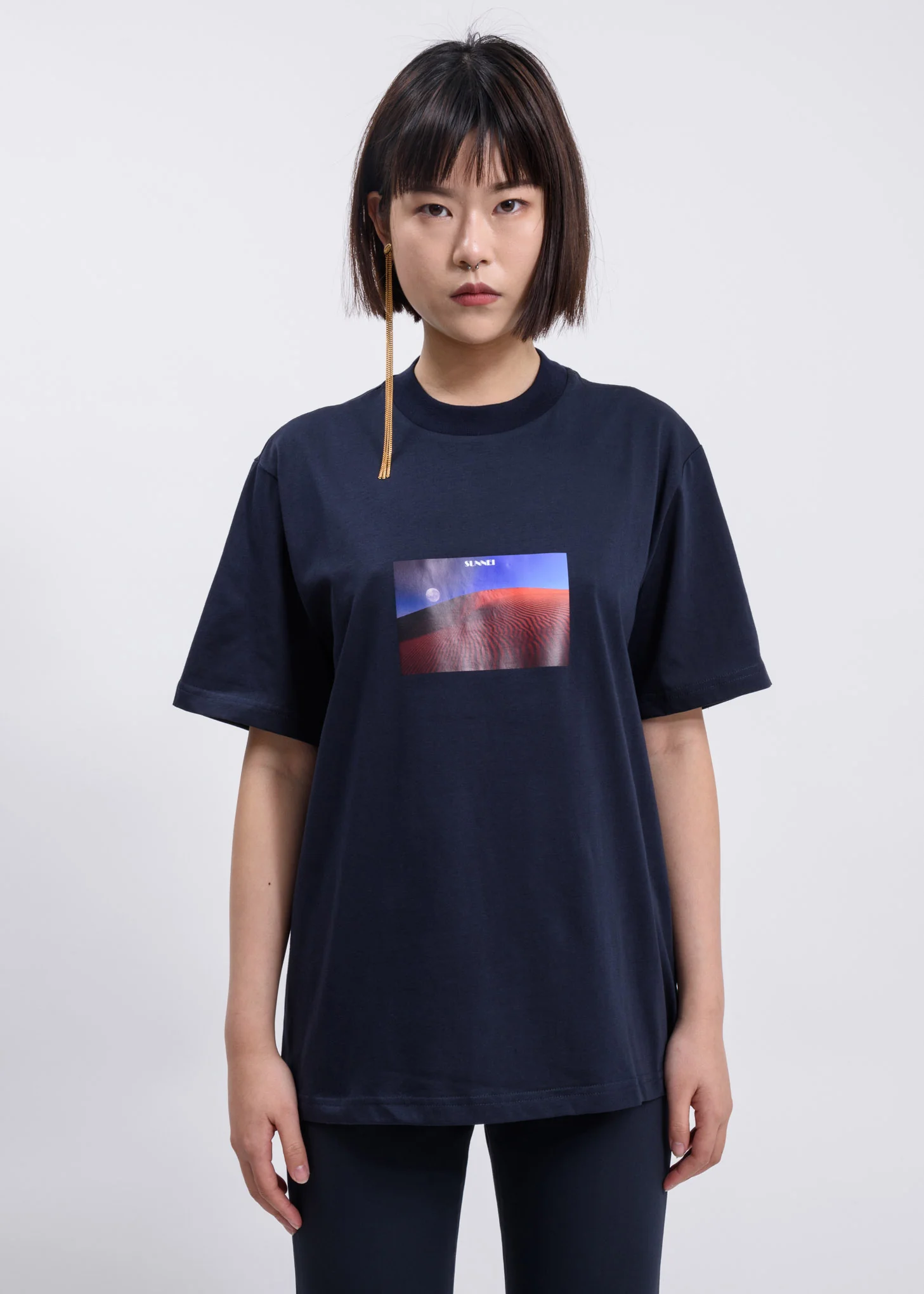 Blue Desert Print T-Shirt