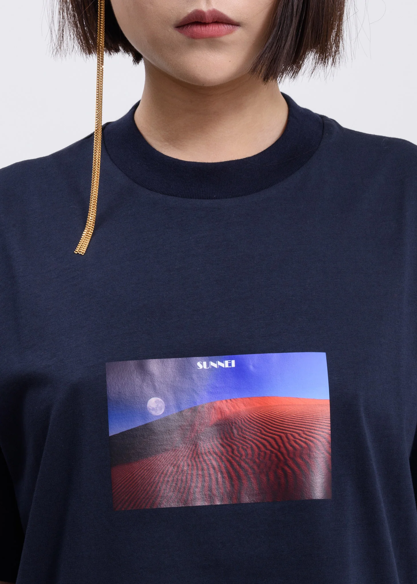 Blue Desert Print T-Shirt - Image 2