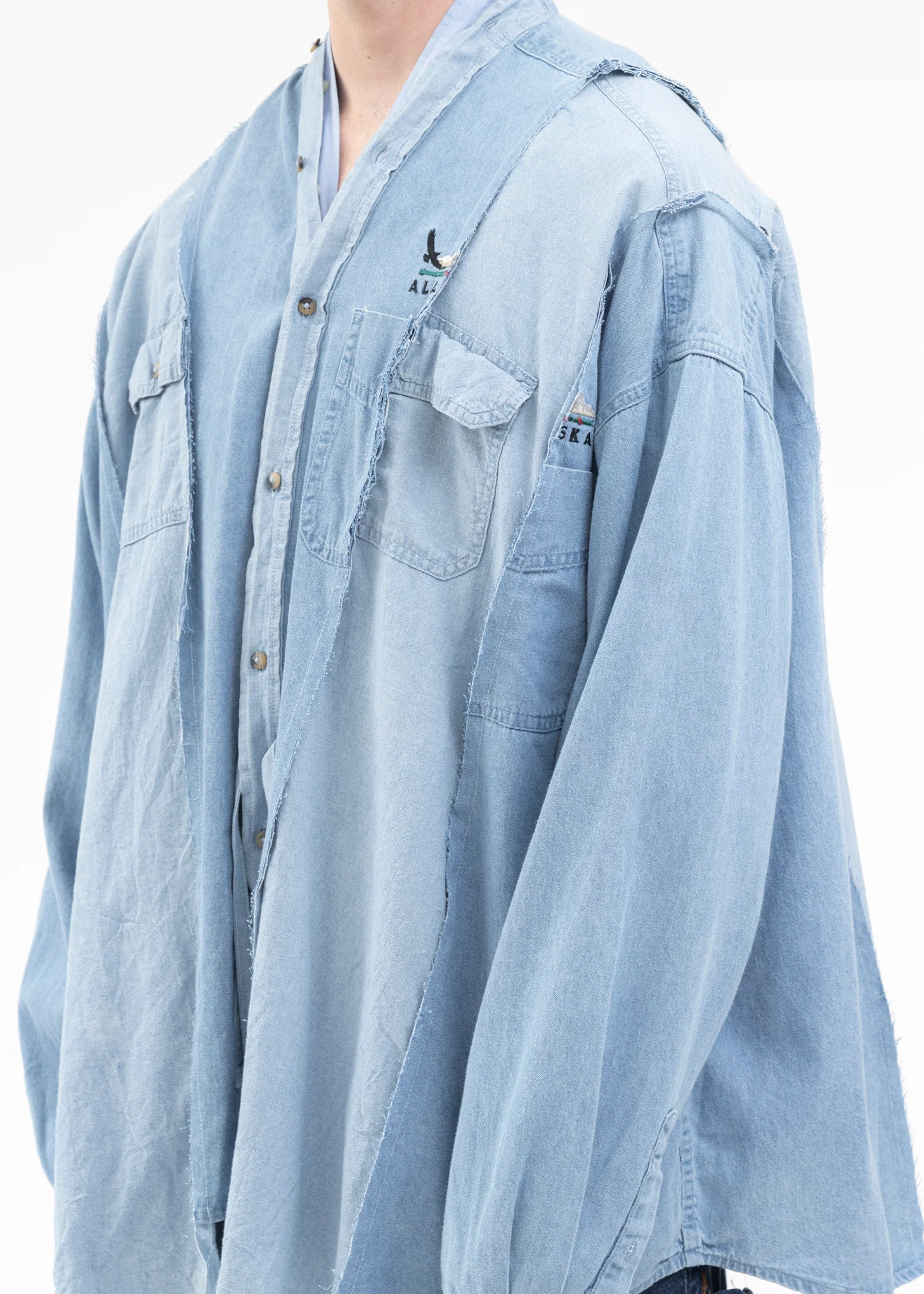 Indigo Docking Wide Denim Samue Shirts -Style 3 - Image 2