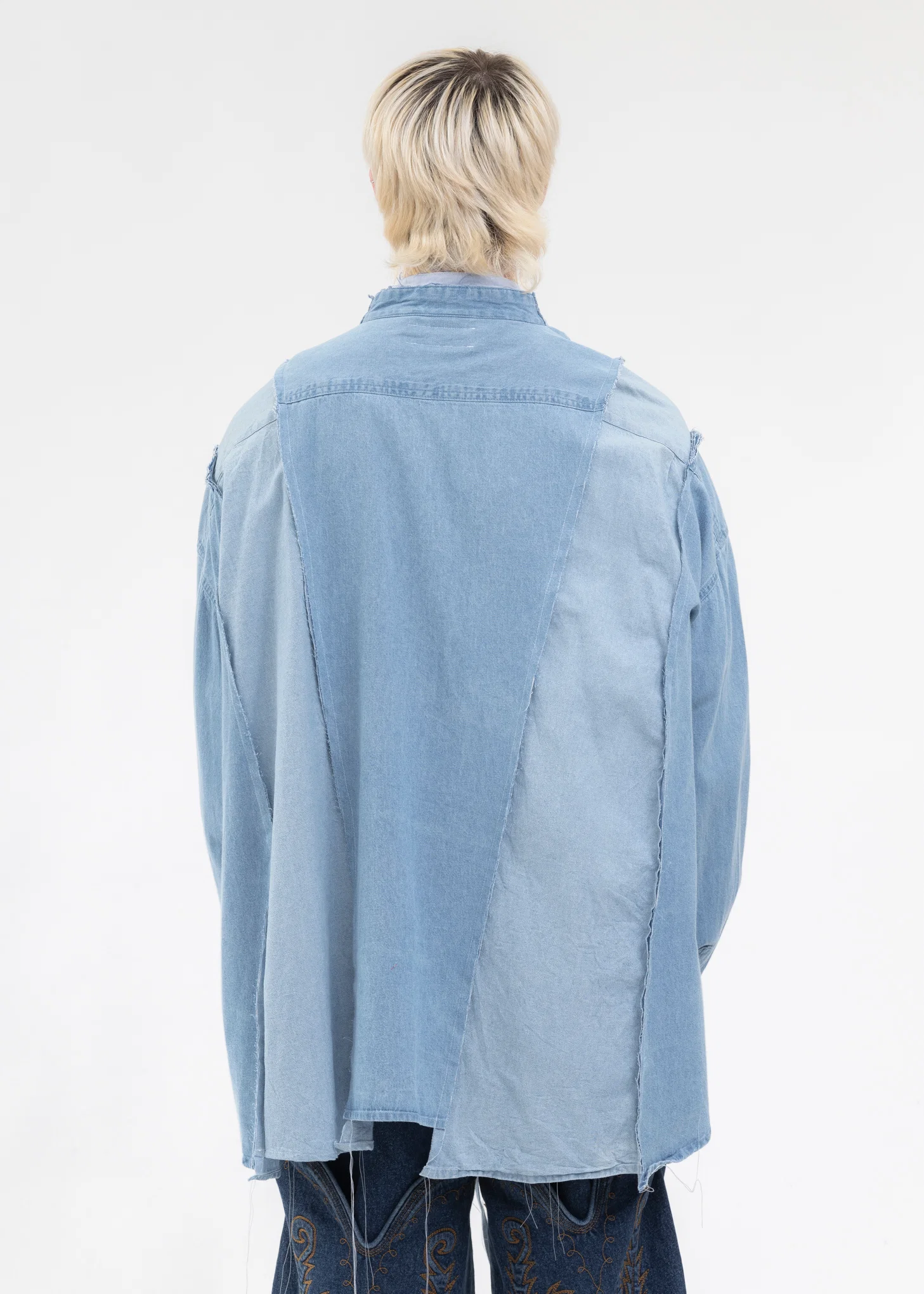 Indigo Docking Wide Denim Samue Shirts -Style 3 - Image 4
