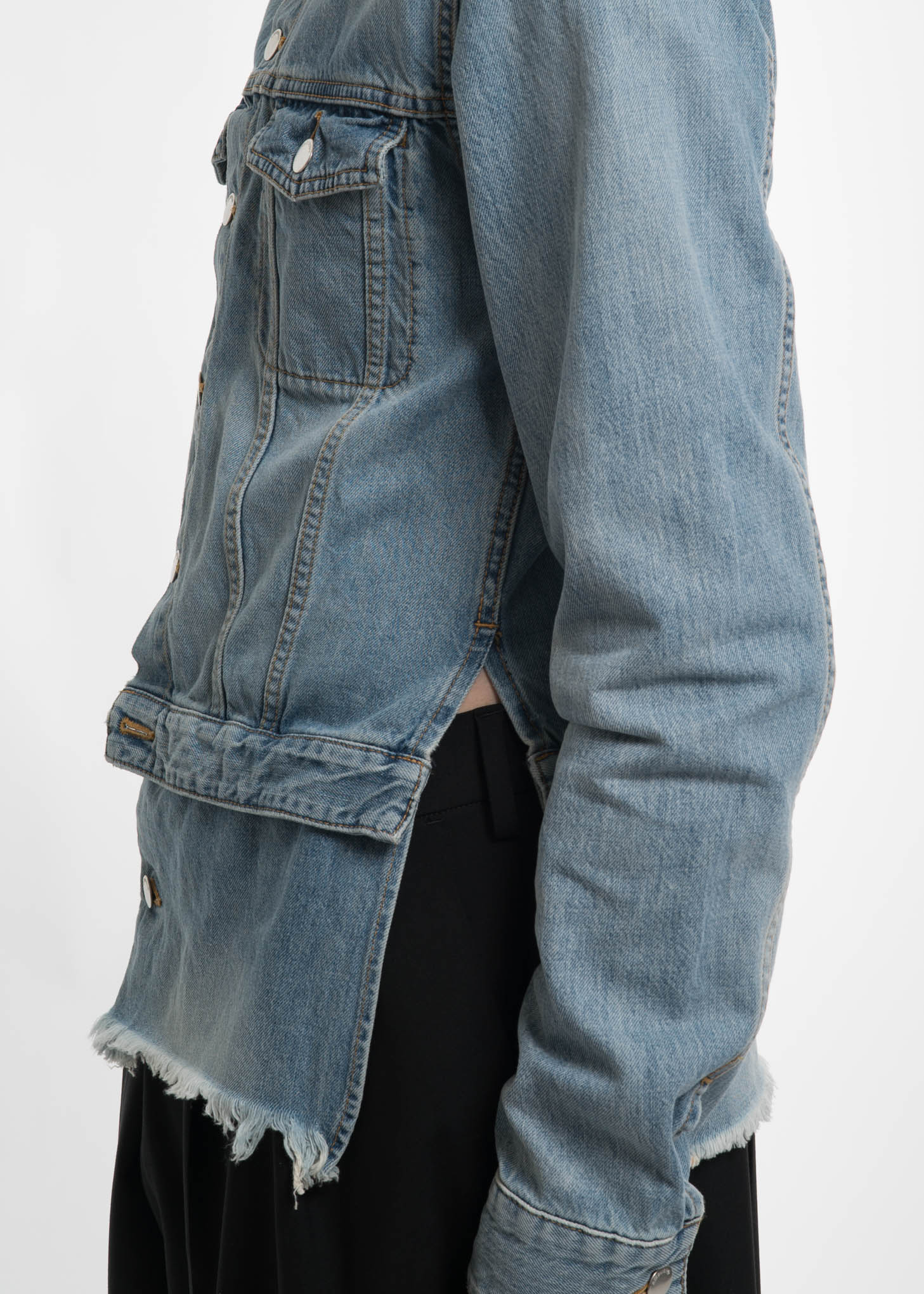 Blue Double Denim Shirt - Image 7