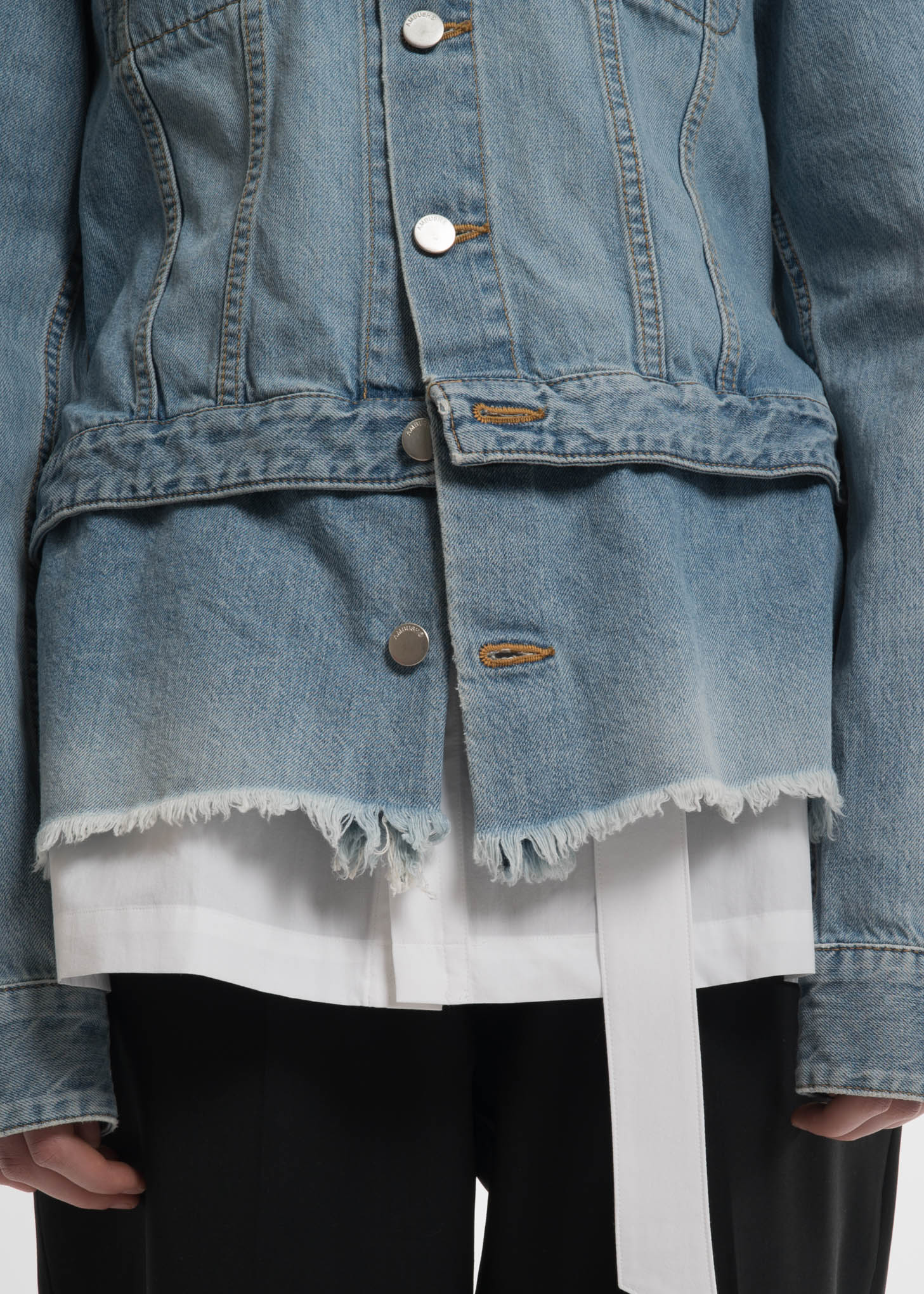 Blue Double Denim Shirt - Image 4