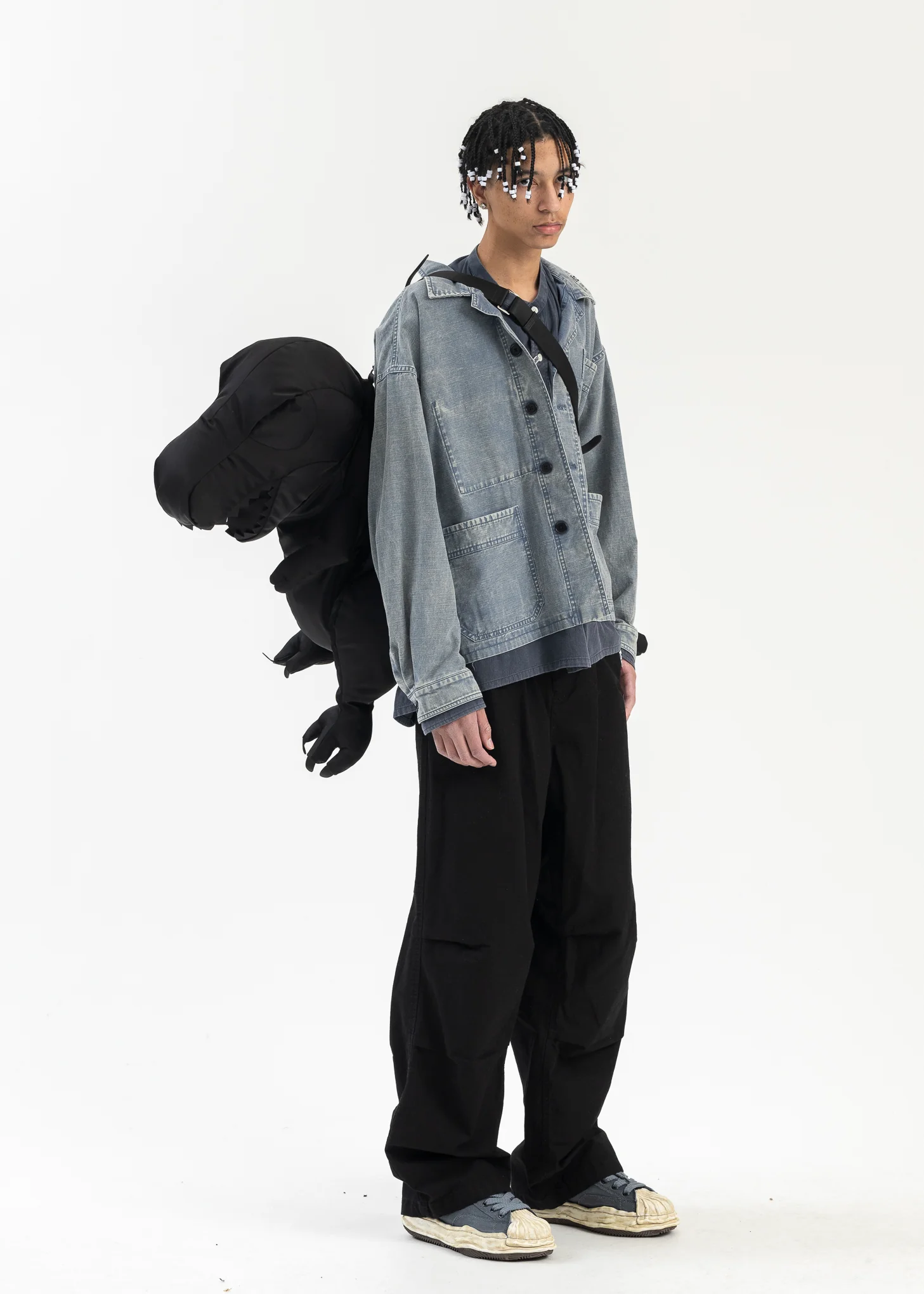 BLUE DOUBLE LAYERED L/S SHIRTS - Image 6