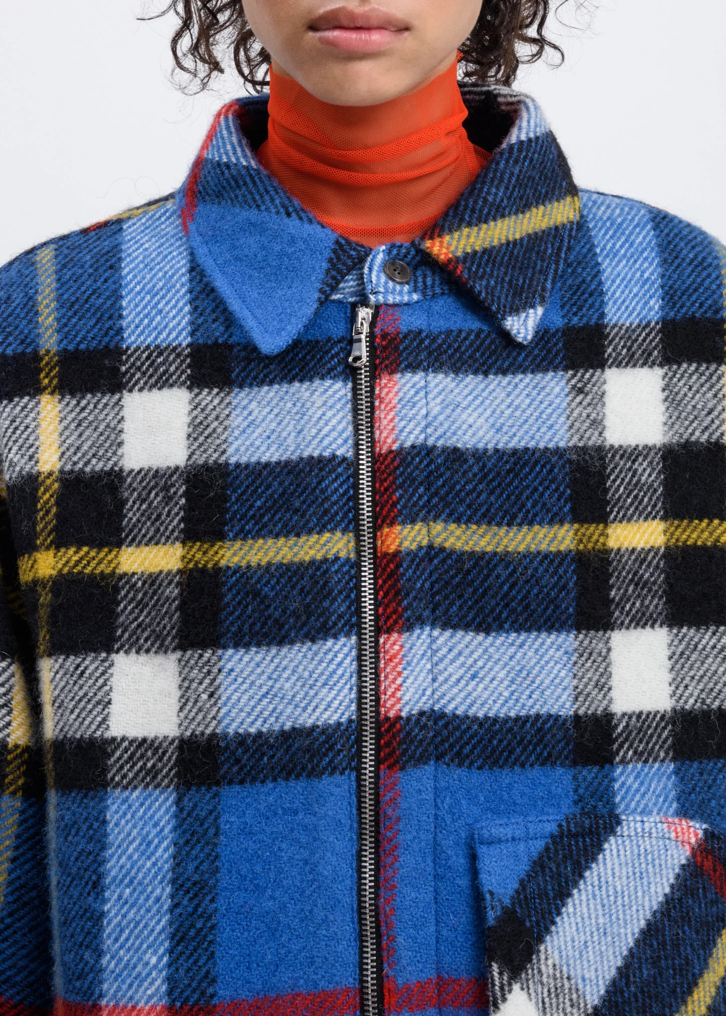 Blue English Check Anorak - Image 3