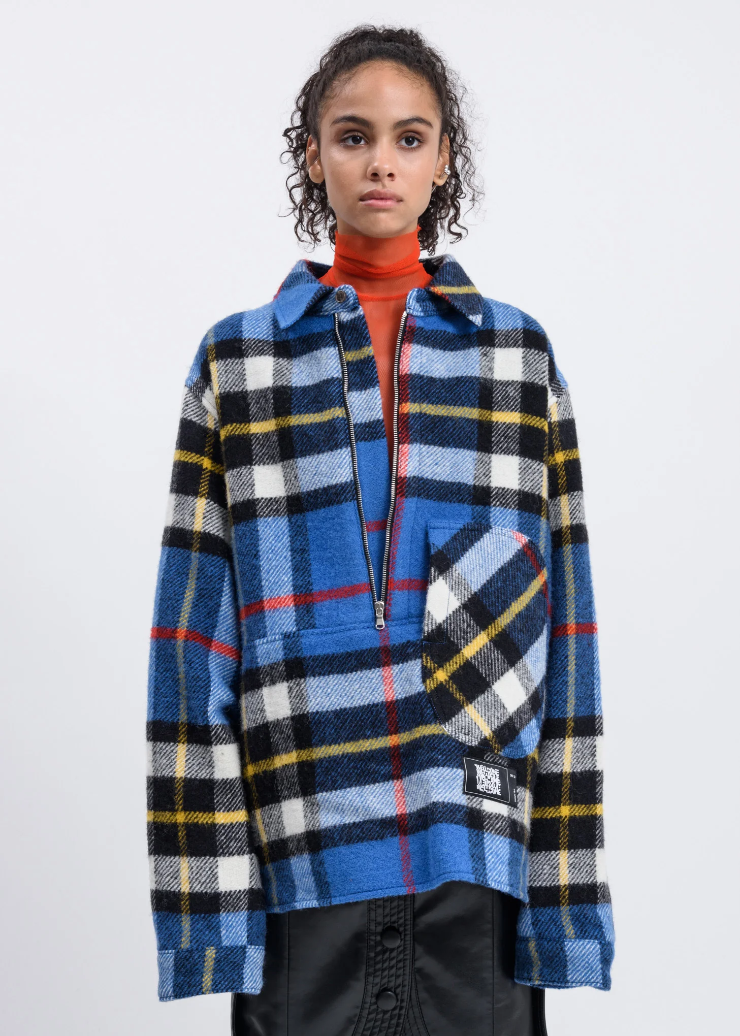 Blue English Check Anorak - Image 6