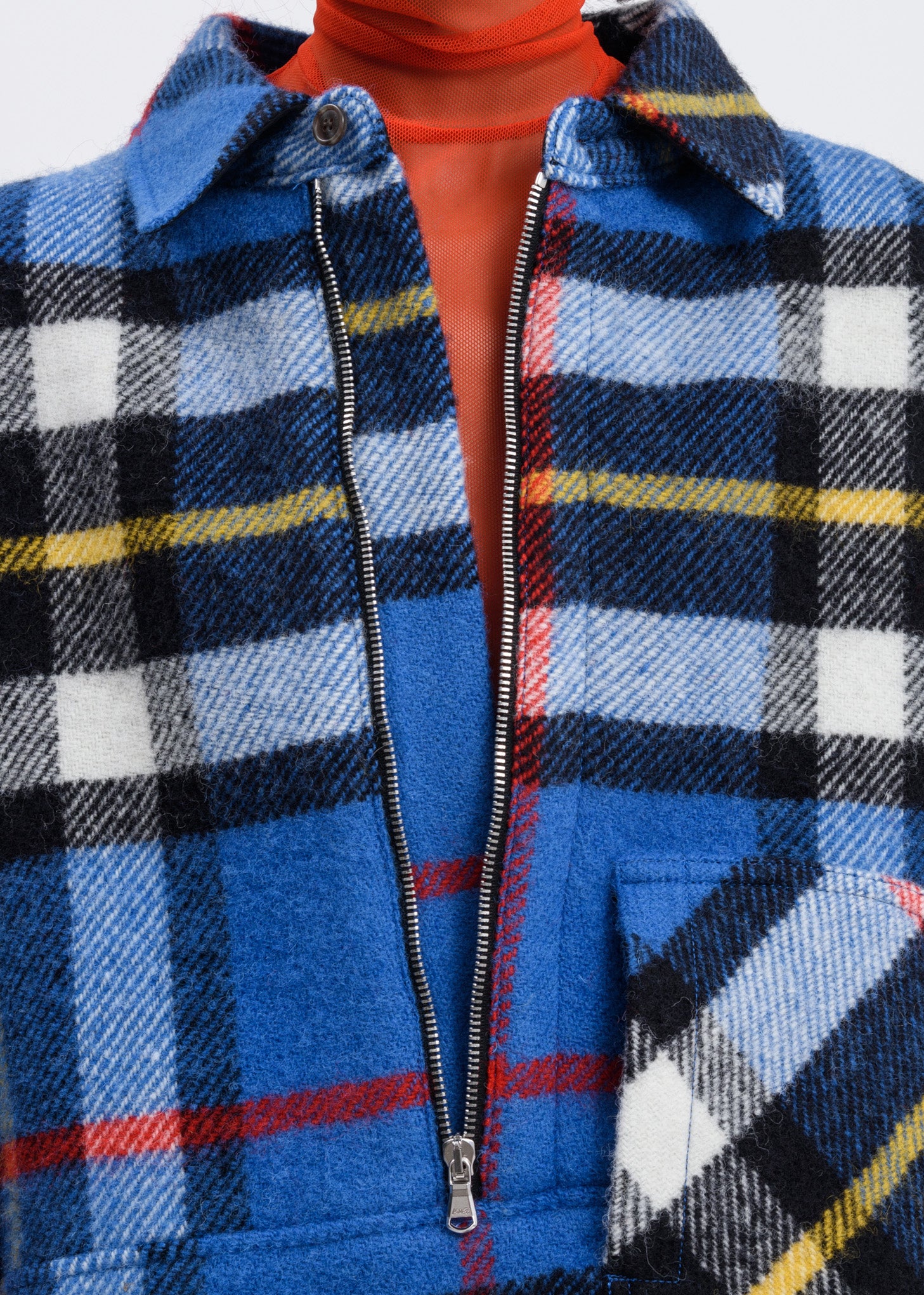 Blue English Check Anorak - Image 7