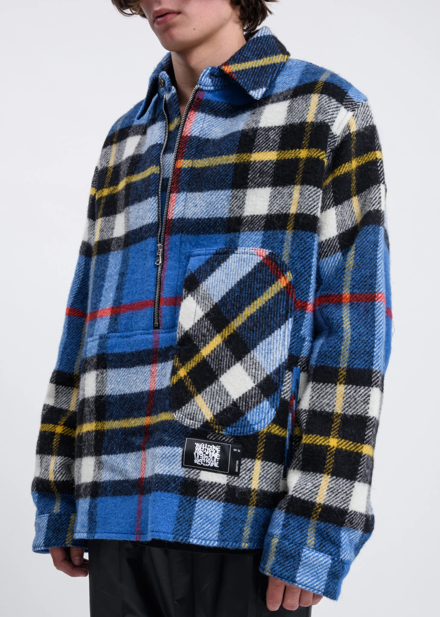 Blue English Check Anorak - Image 2