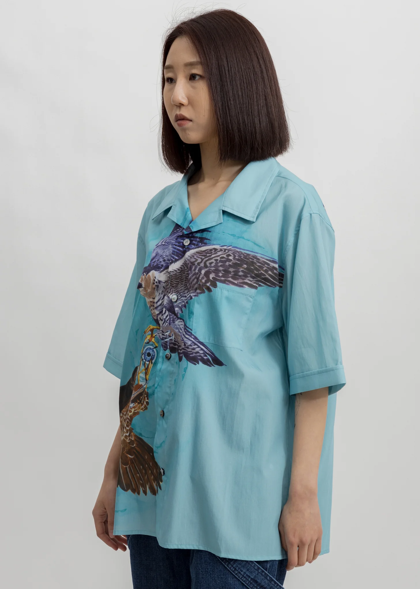 Blue Falcon Print Shirt - Image 3