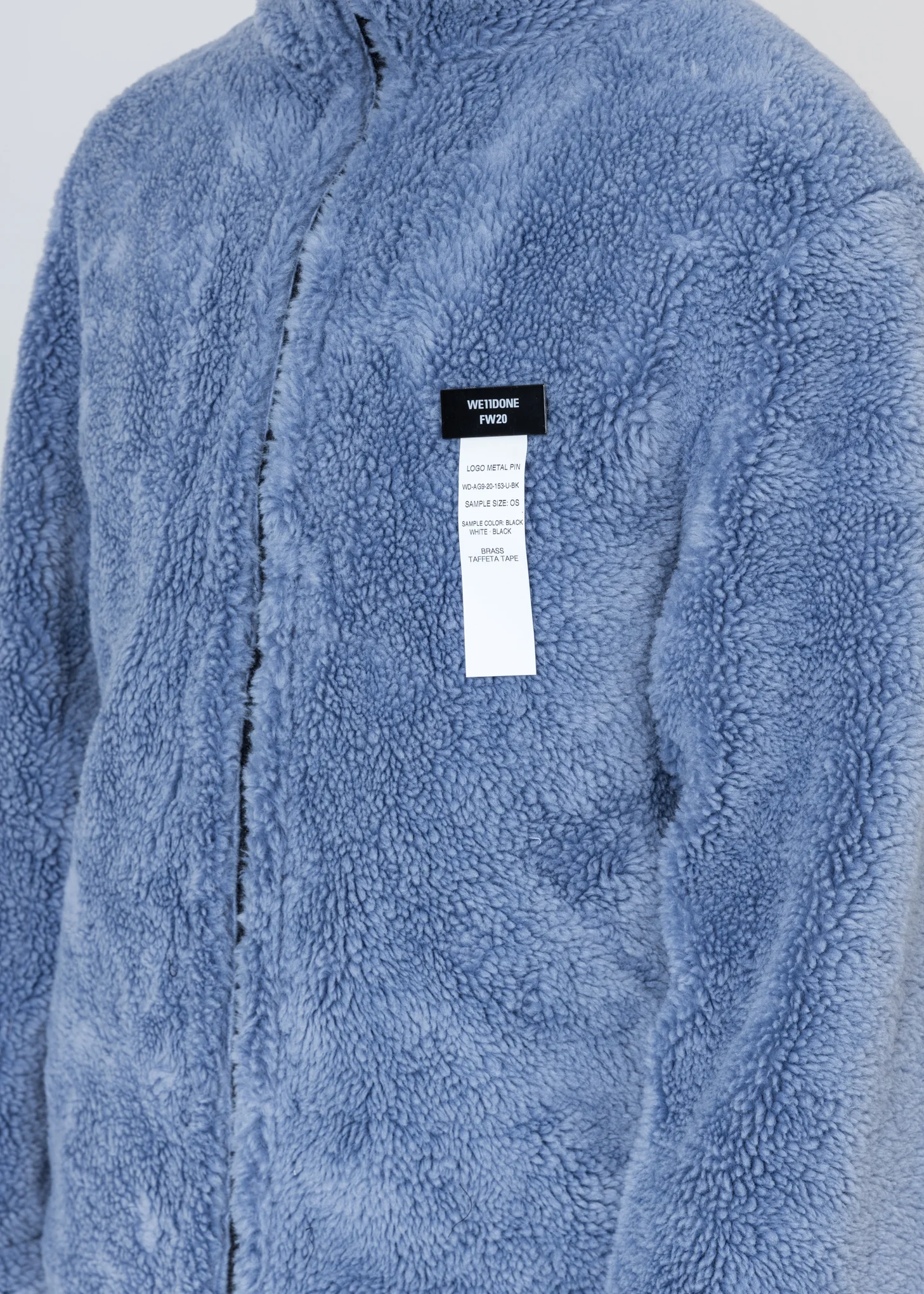 Blue Faux Fur Jumper With Pin - Image 4