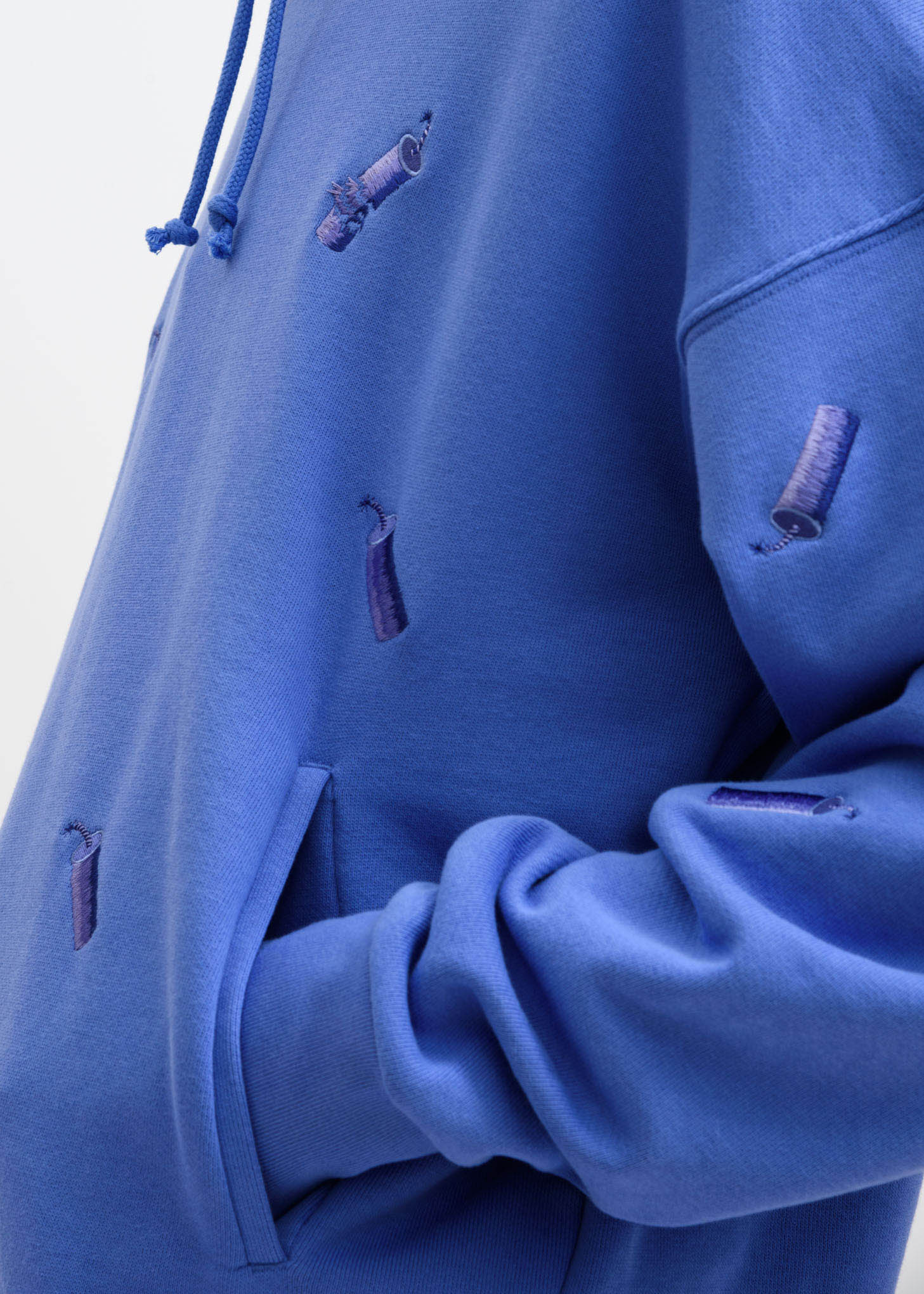 Blue FCW Levis Embroidered Hoodie - Image 2