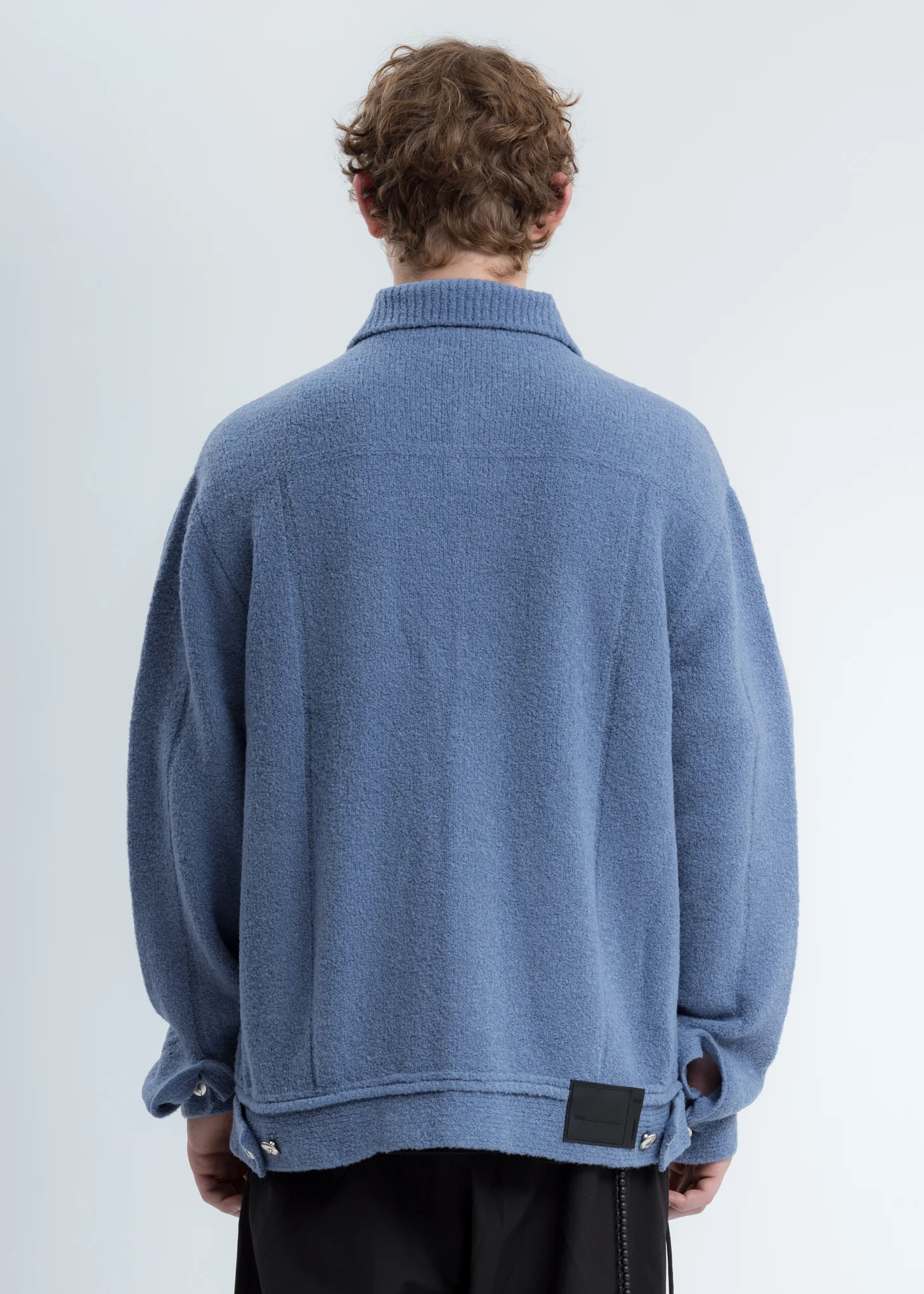 Blue Felted Knitted Jacket - Image 2