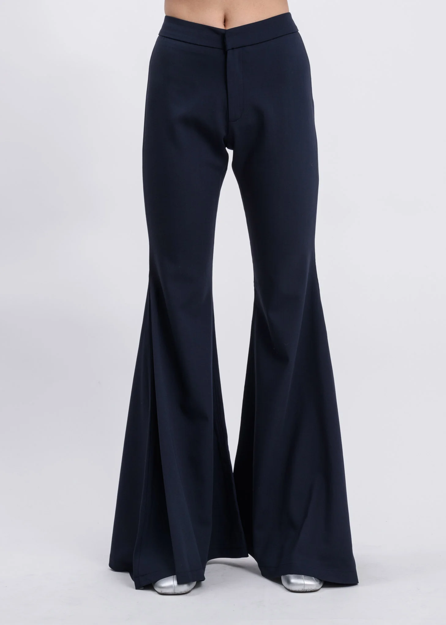 Blue Flare Trousers