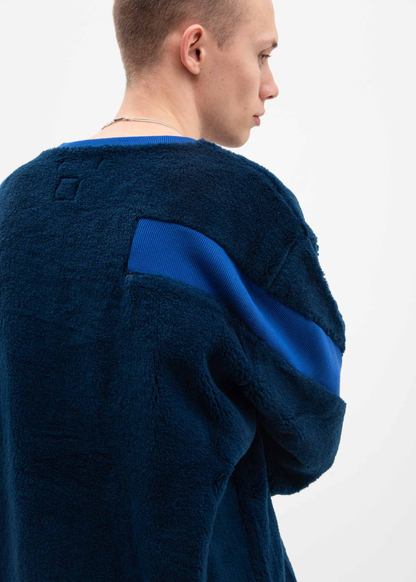 Blue Fleece Sweater - Image 2