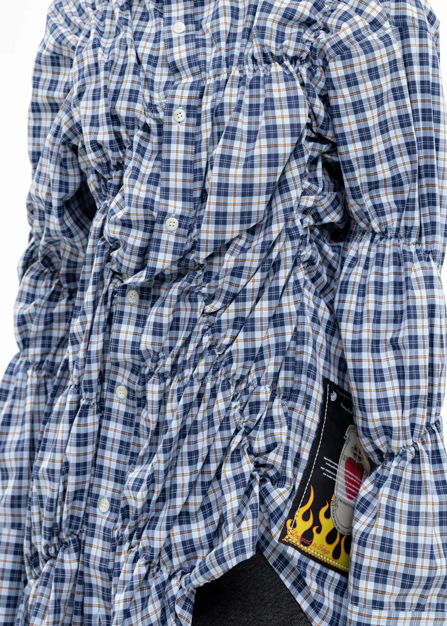 BLUE GATHER SHIRT - Image 2