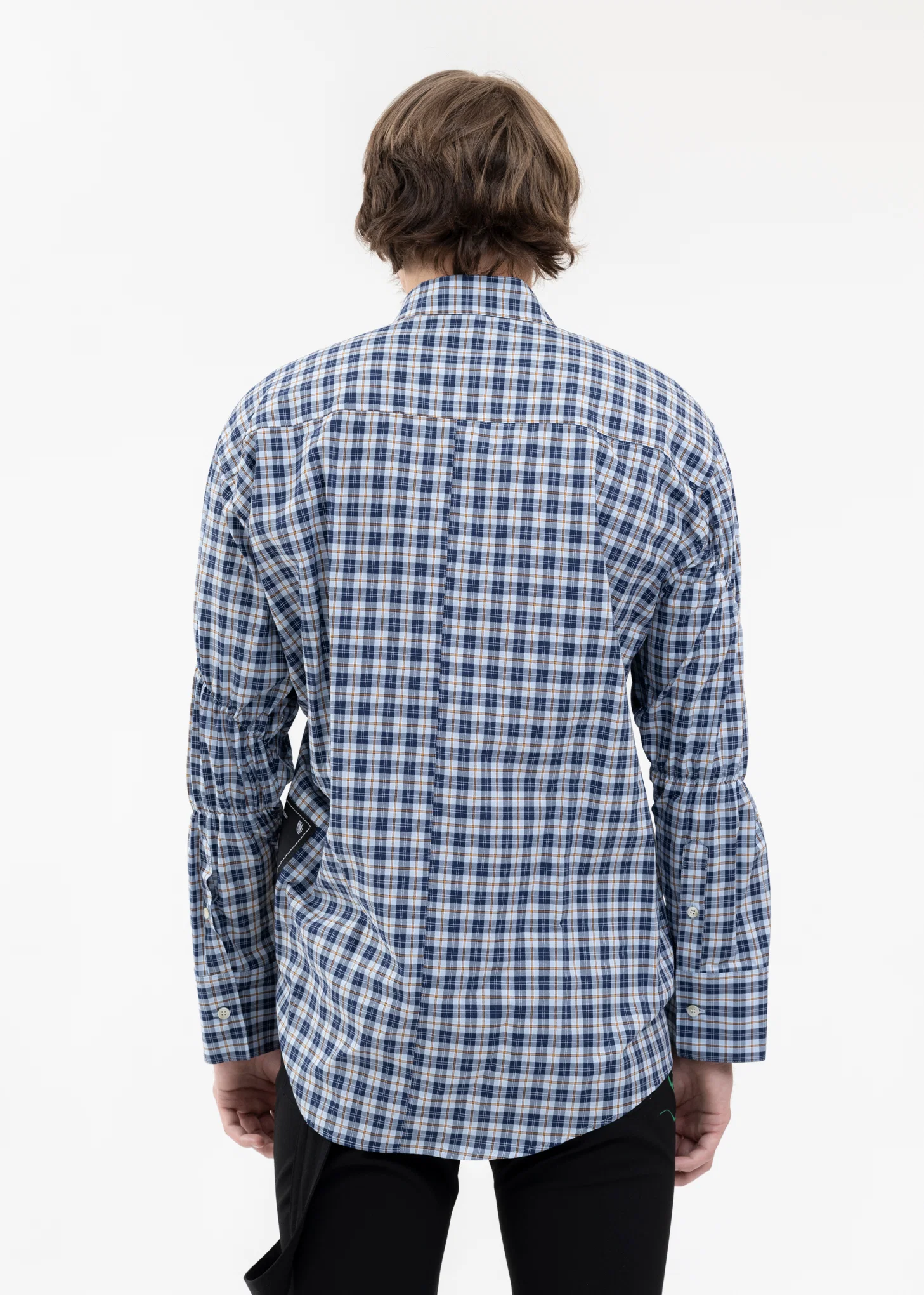 BLUE GATHER SHIRT - Image 4