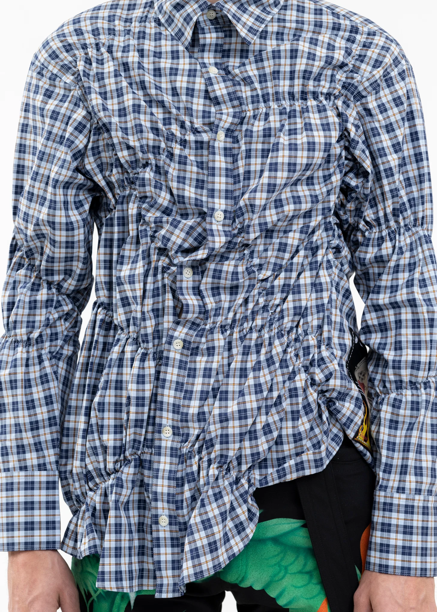BLUE GATHER SHIRT - Image 5