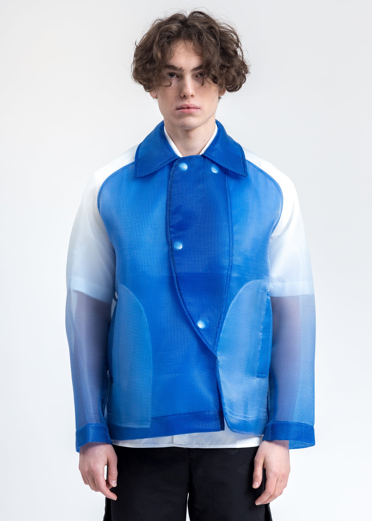 Blue Gradient Coach Jacket
