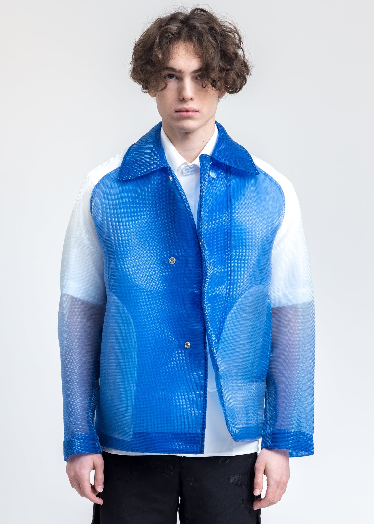 Blue Gradient Coach Jacket - Image 6