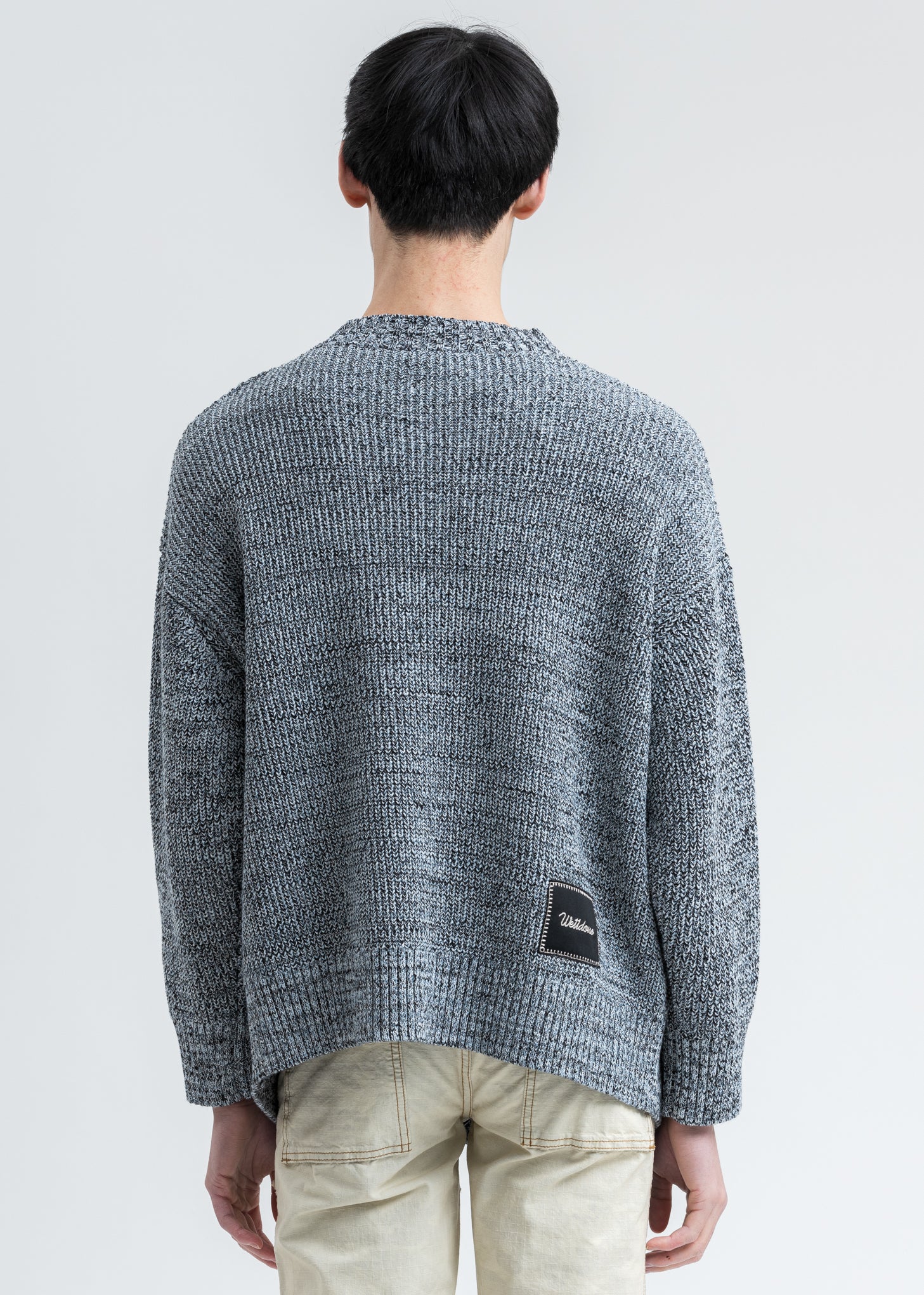 Blue Heart Graphic Jacquard Sweater - Image 4